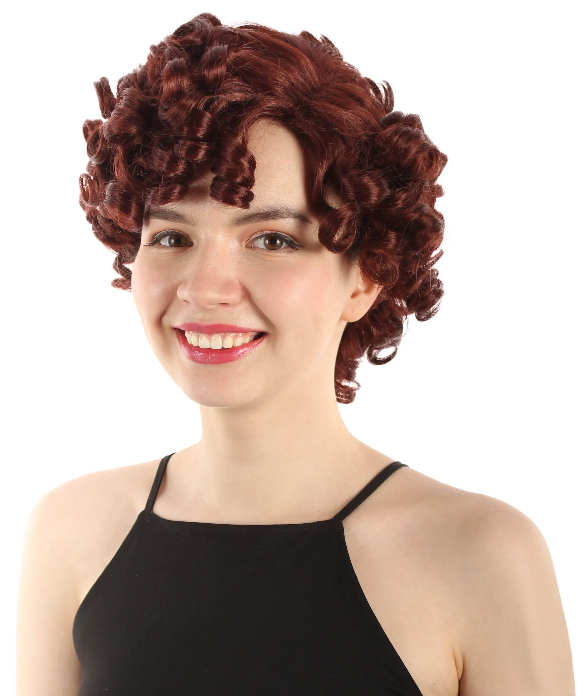 Doll Curly Womens Wig Collection | Character Cosplay Halloween Wig | Premium Breathable Capless Cap | HPO