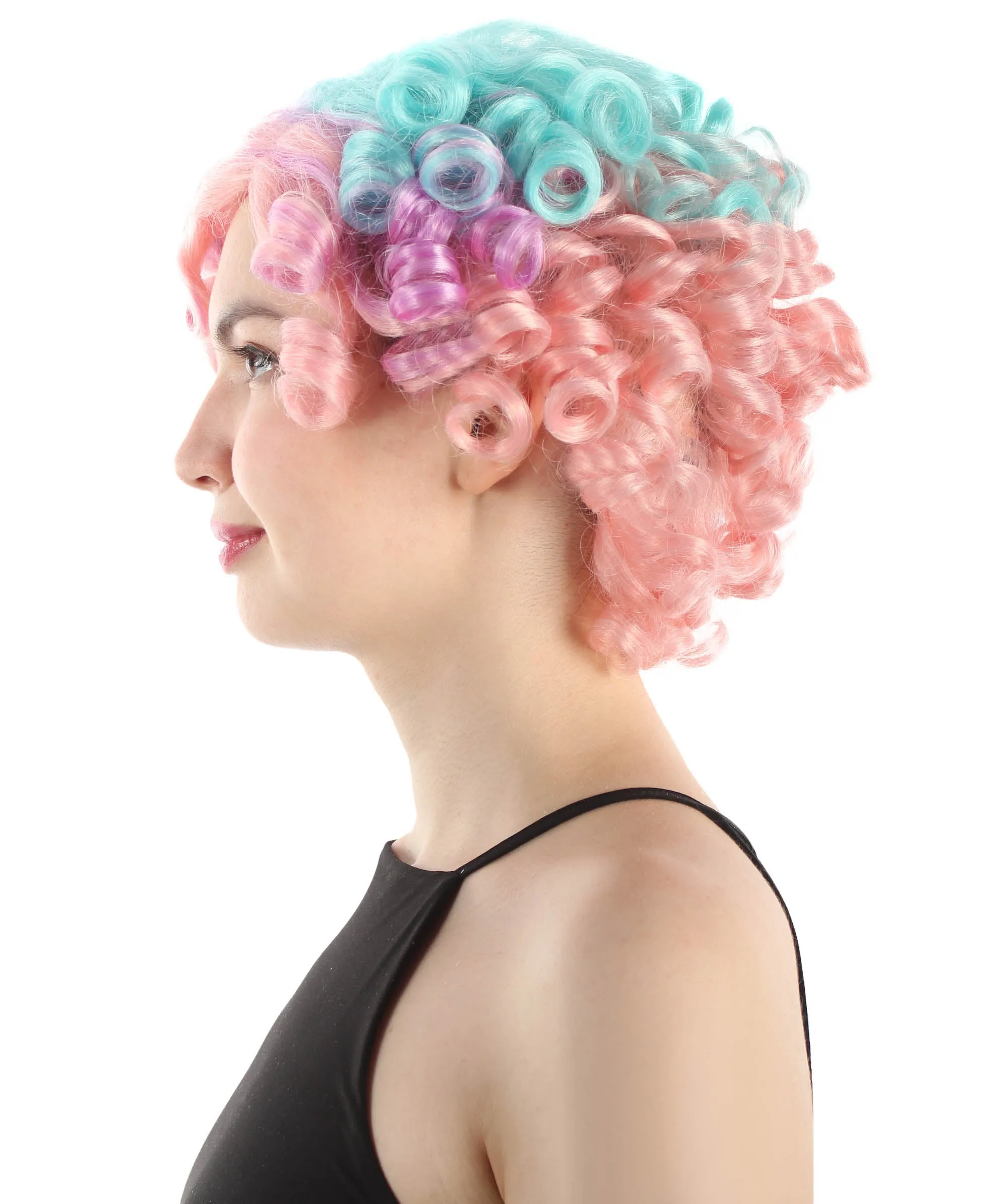 Doll Curly Womens Wig Collection | Character Cosplay Halloween Wig | Premium Breathable Capless Cap | HPO