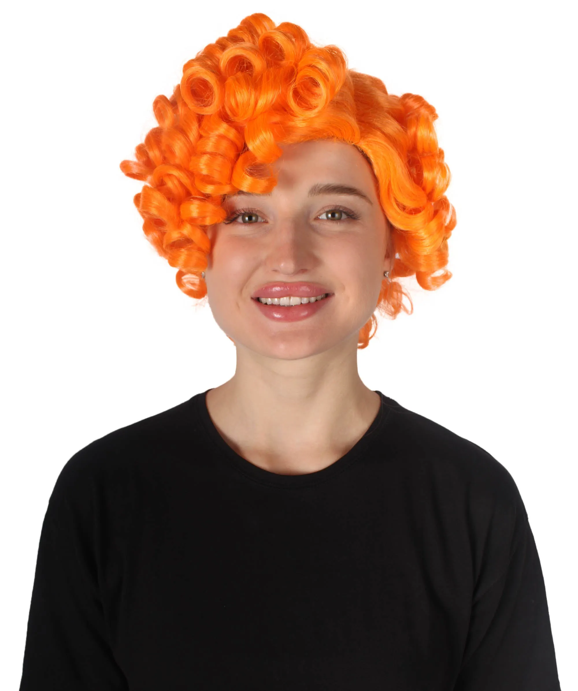 Doll Curly Womens Wig Collection | Character Cosplay Halloween Wig | Premium Breathable Capless Cap | HPO
