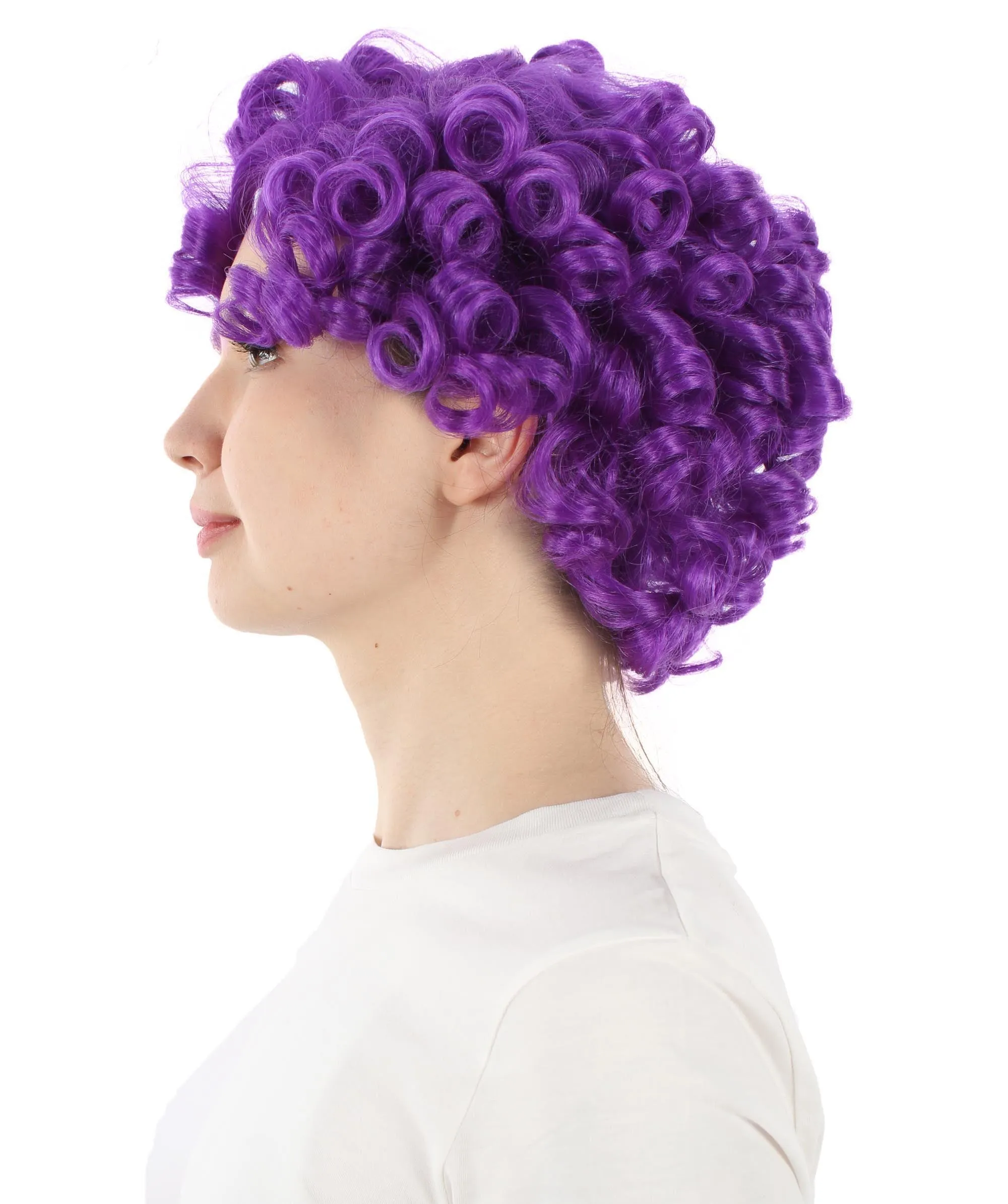 Doll Curly Womens Wig Collection | Character Cosplay Halloween Wig | Premium Breathable Capless Cap | HPO