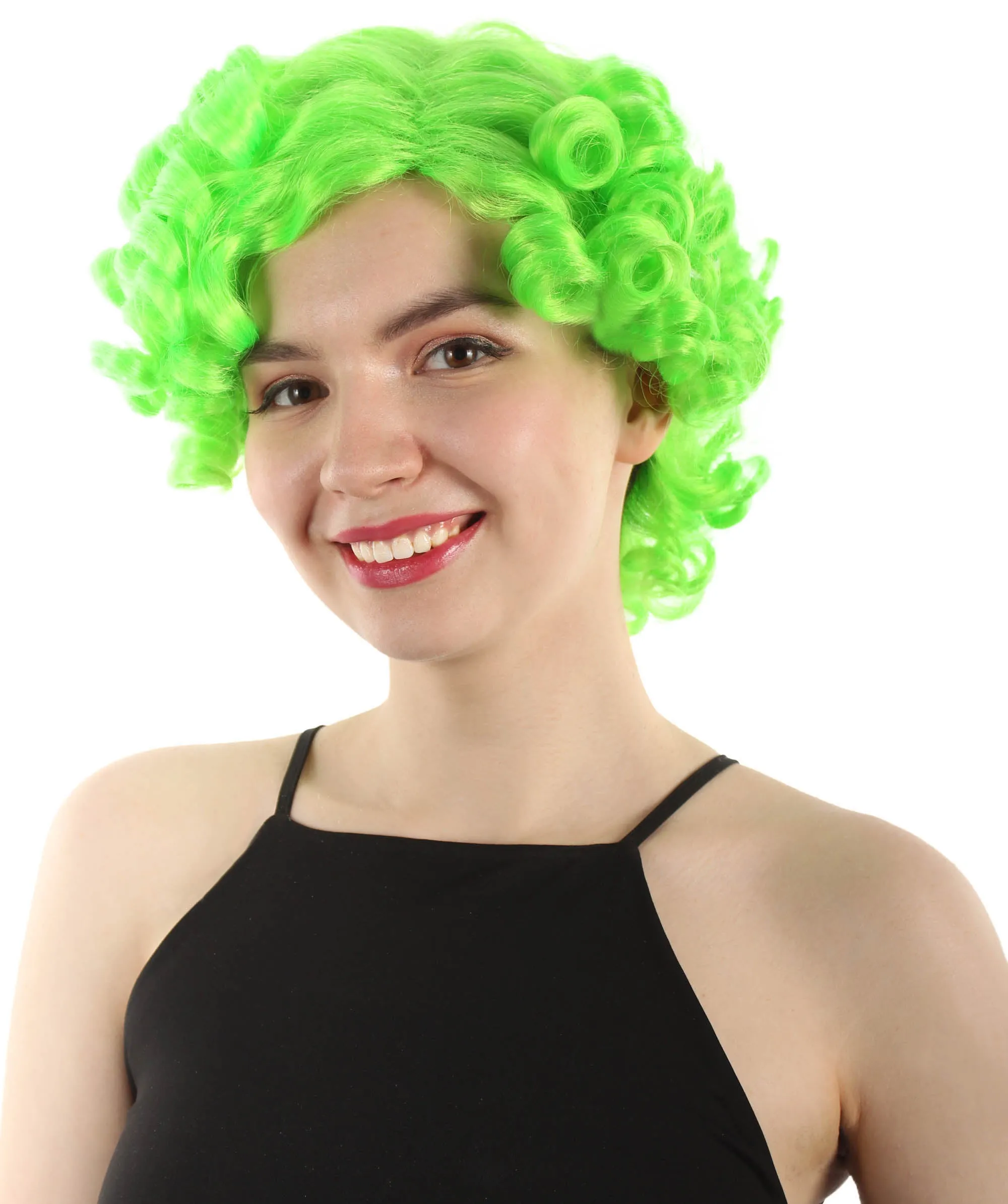 Doll Curly Womens Wig Collection | Character Cosplay Halloween Wig | Premium Breathable Capless Cap | HPO