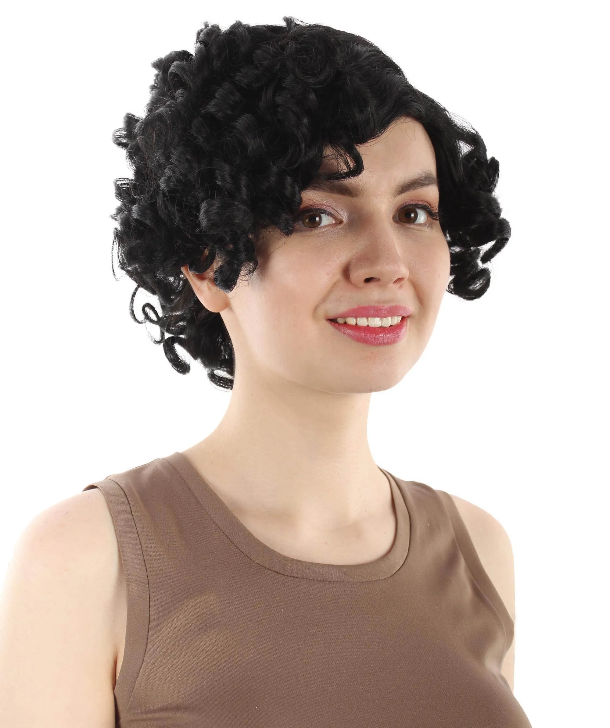Doll Curly Womens Wig Collection | Character Cosplay Halloween Wig | Premium Breathable Capless Cap | HPO