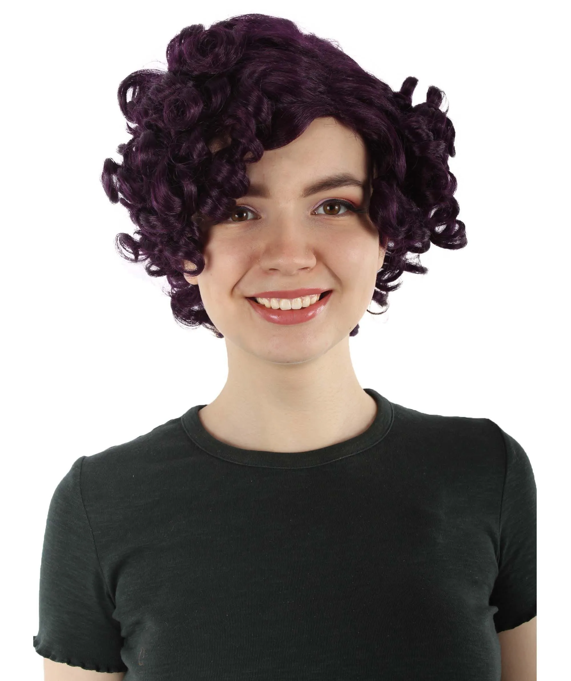 Doll Curly Womens Wig Collection | Character Cosplay Halloween Wig | Premium Breathable Capless Cap | HPO