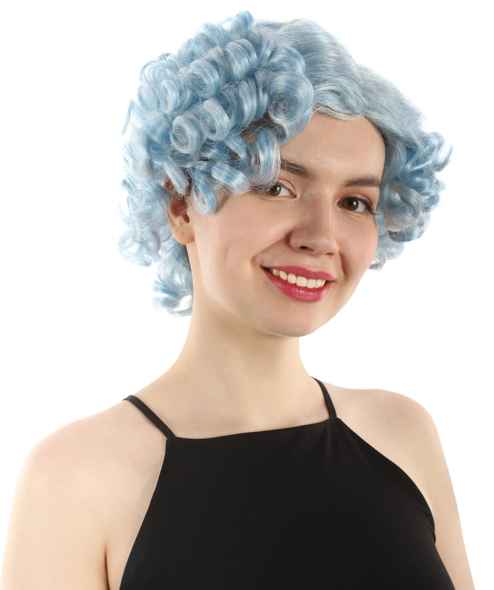 Doll Curly Womens Wig Collection | Character Cosplay Halloween Wig | Premium Breathable Capless Cap | HPO