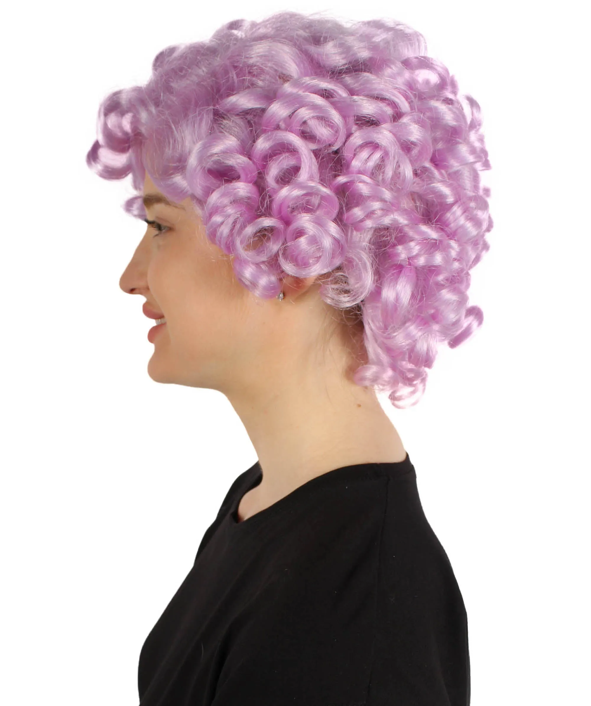 Doll Curly Womens Wig Collection | Character Cosplay Halloween Wig | Premium Breathable Capless Cap | HPO