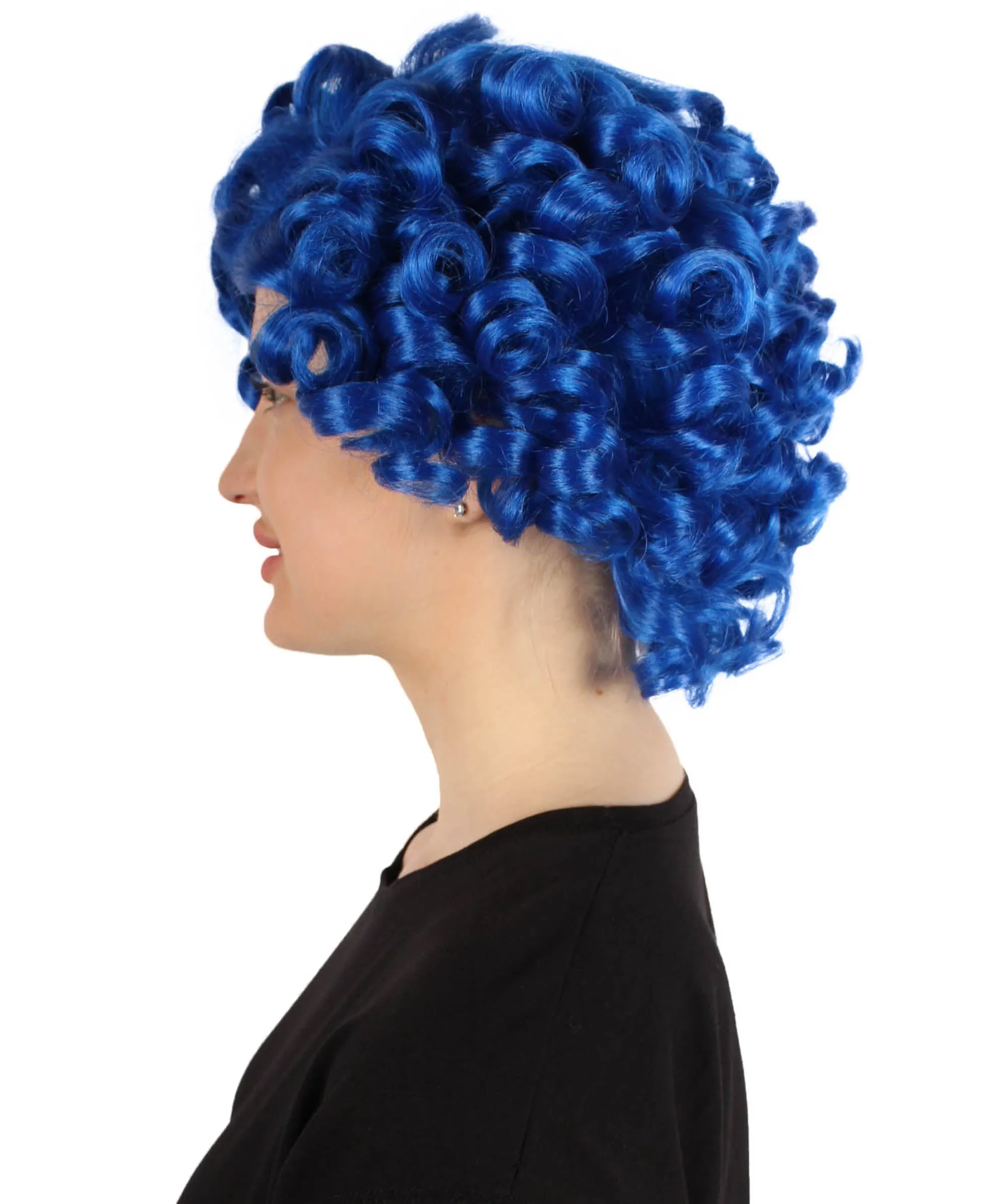 Doll Curly Womens Wig Collection | Character Cosplay Halloween Wig | Premium Breathable Capless Cap | HPO