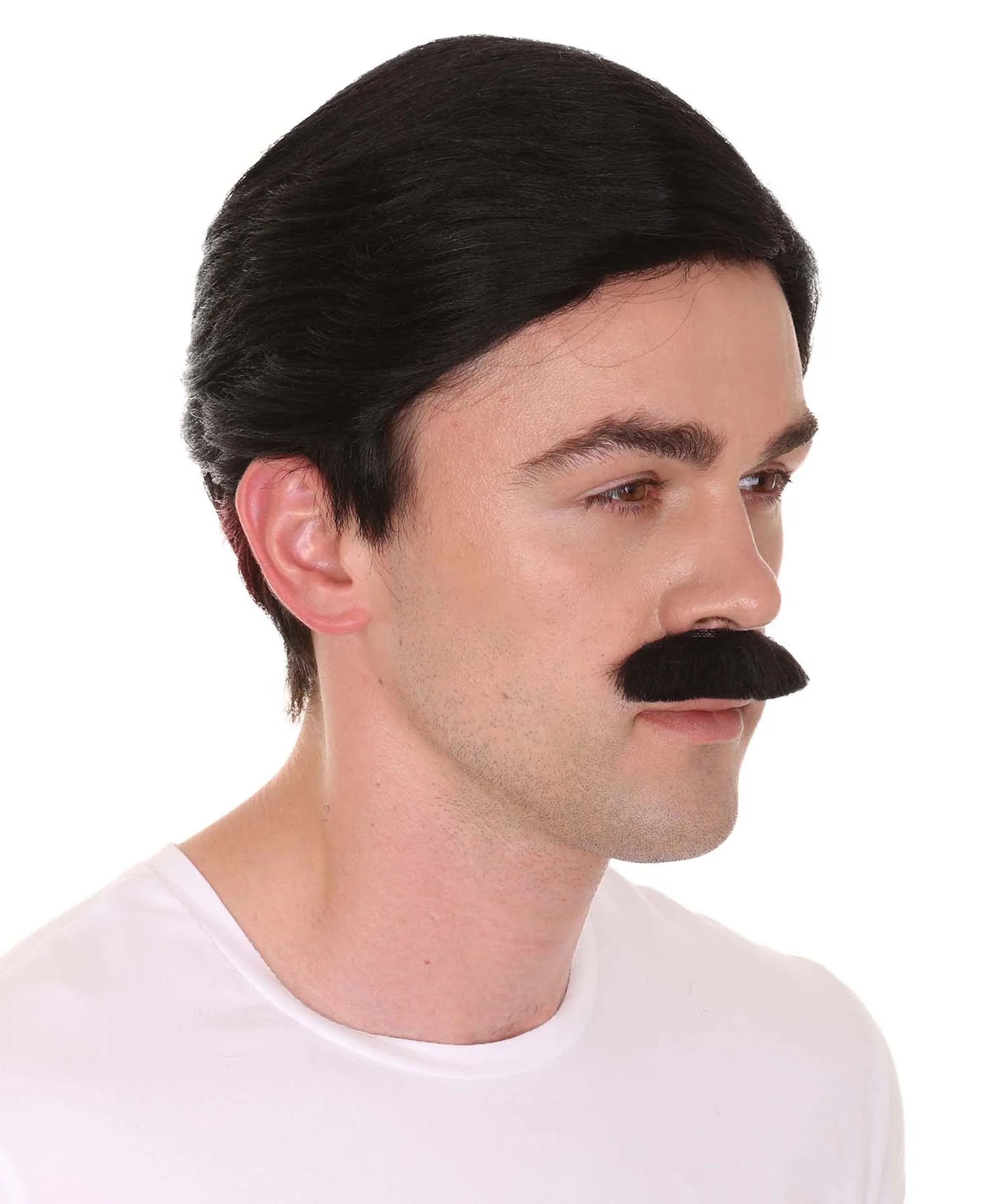 Father Wig and Moustache Set | Mens Cosplay Halloween Wig | Premium Breathable Capless Cap