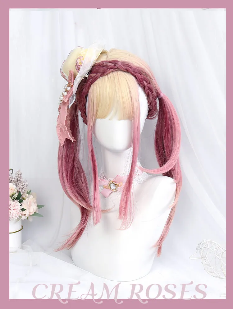 Girly Pink Gradient Hair Wig