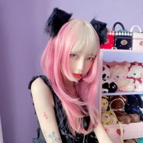 Girly Pink Gradient Hair Wig