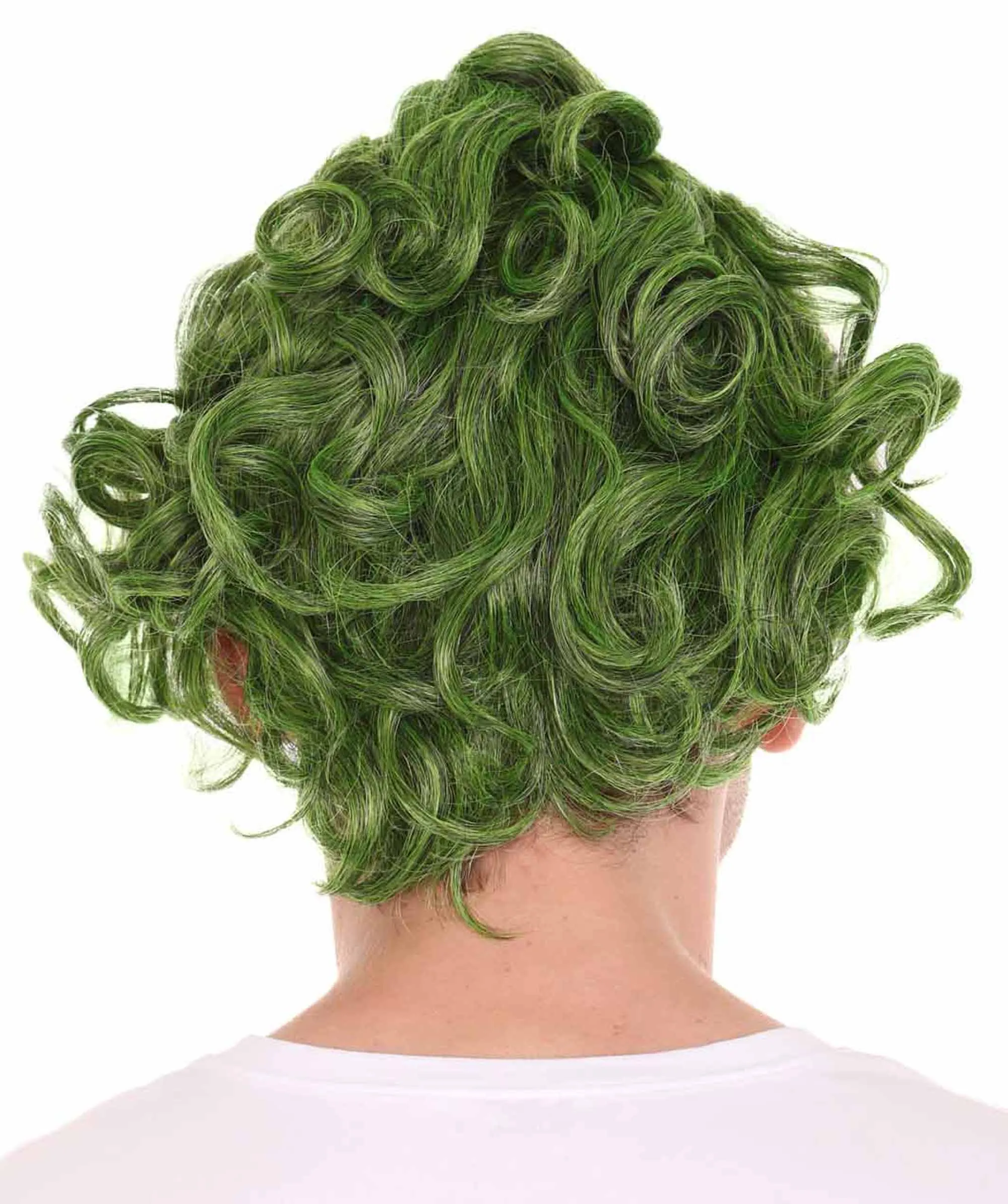 Green Mens Wig | Movie Cosplay Halloween Wig | Premium Breathable Capless Cap