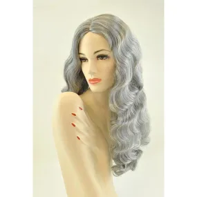 Grey 30'' Showgirl Wig