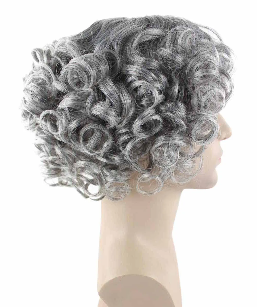 Grey Curly Wig | Cosplay Halloween Wig | Premium Breathable Capless Cap