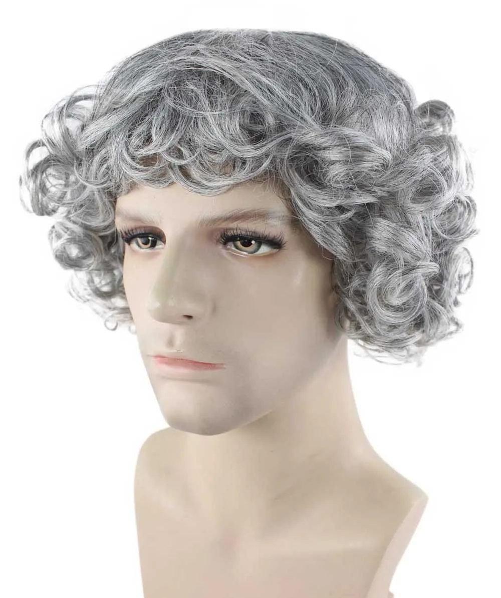 Grey Curly Wig | Cosplay Halloween Wig | Premium Breathable Capless Cap