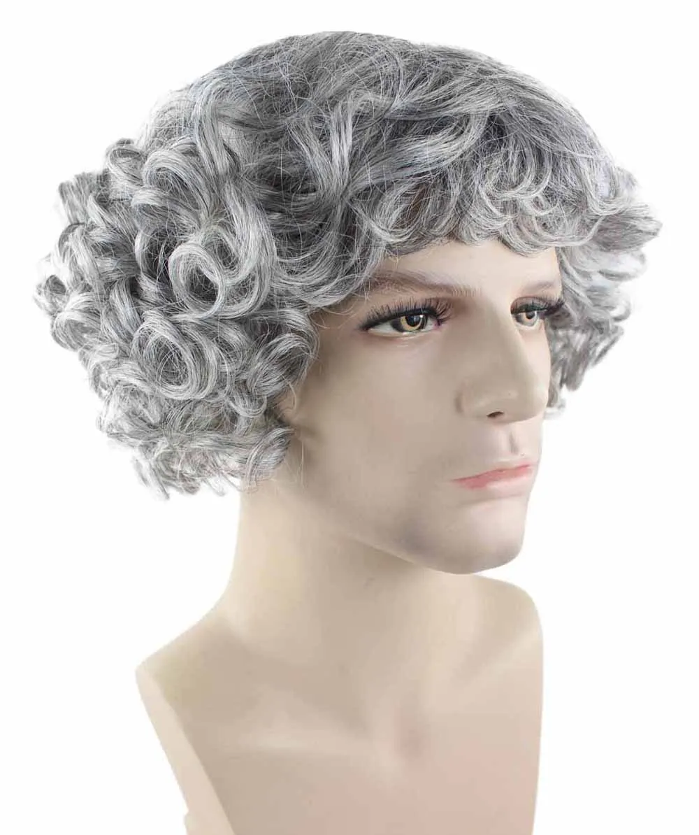 Grey Curly Wig | Cosplay Halloween Wig | Premium Breathable Capless Cap