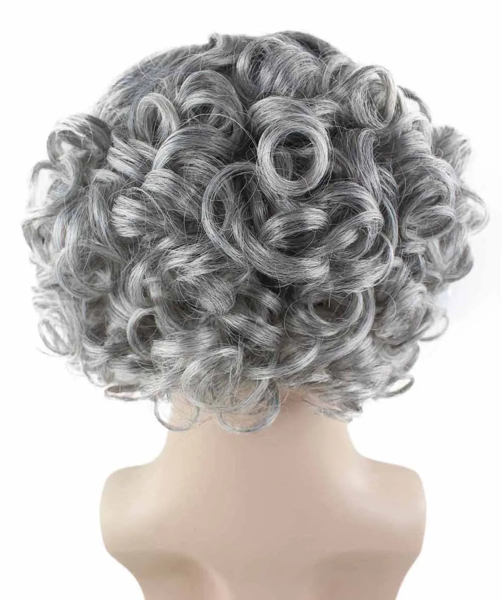 Grey Curly Wig | Cosplay Halloween Wig | Premium Breathable Capless Cap