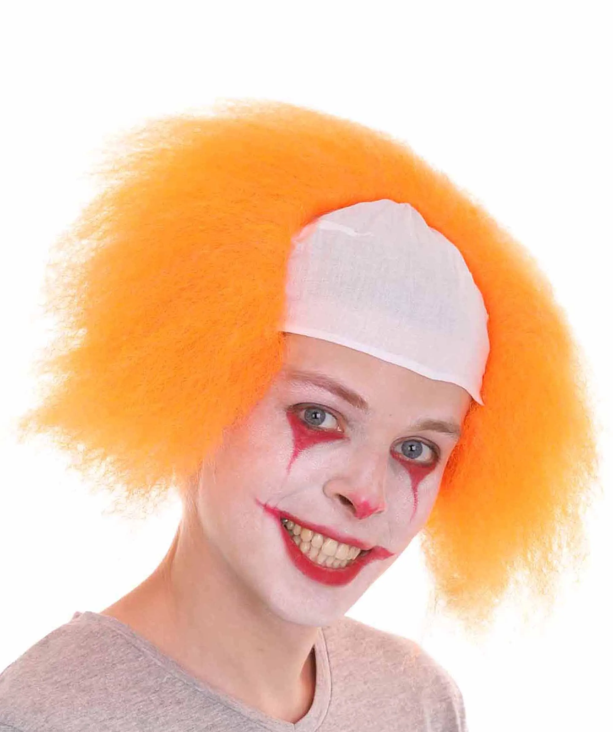 Half Bald Head Men Curly Wig