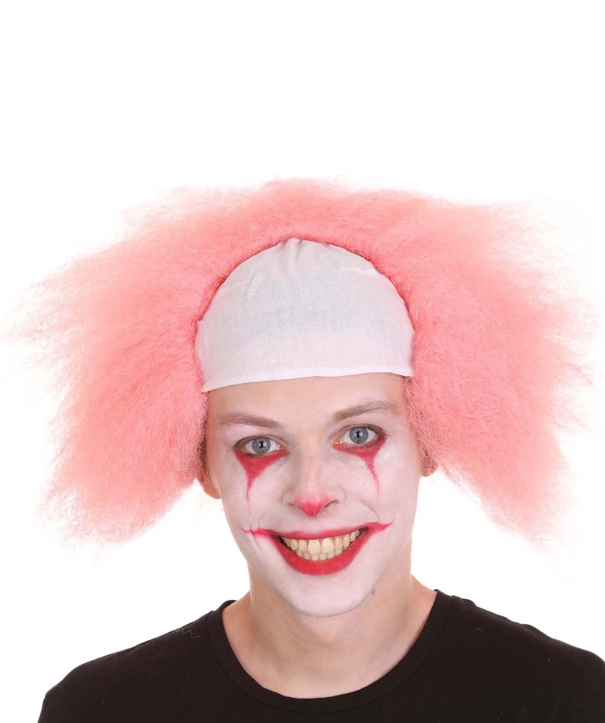 Half Bald Head Men Curly Wig