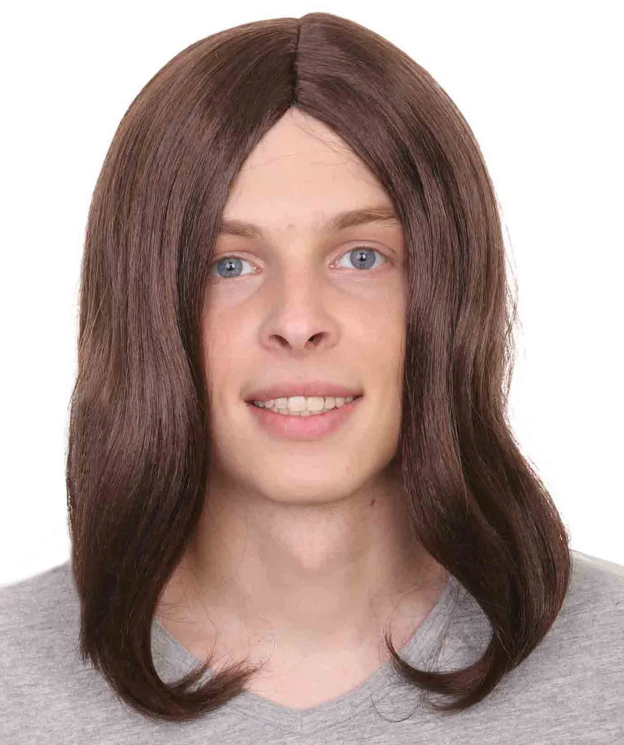 Hollywood Men’s 80's Rocker Wig | Pop Star Cosplay Halloween Wig | Premium Breathable Capless Cap