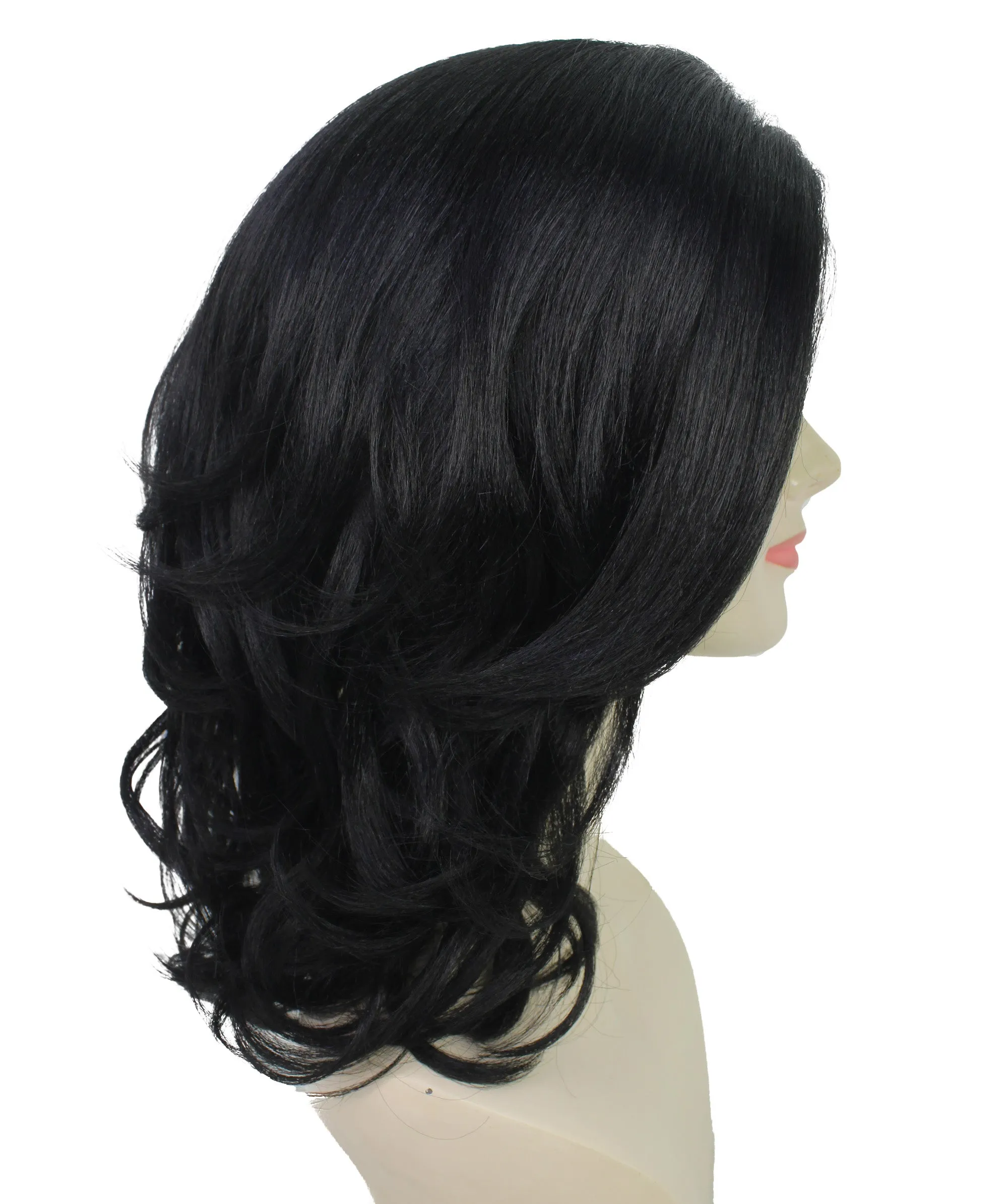 HPO Adult American Female Leader Wig | Multiple Color Layered Blowout Style | Flame Retardant Synthetic Fiber