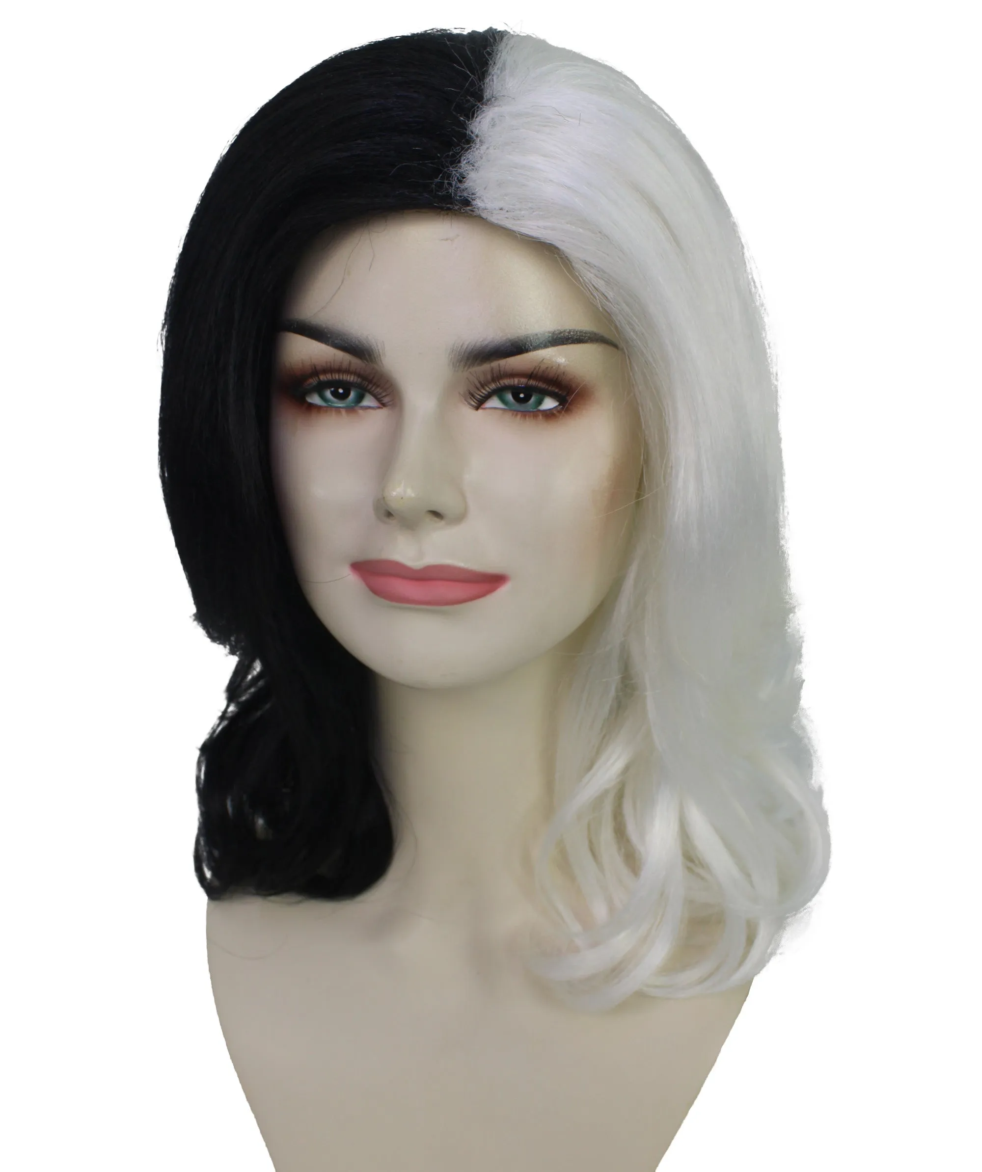 HPO Adult American Female Leader Wig | Multiple Color Layered Blowout Style | Flame Retardant Synthetic Fiber