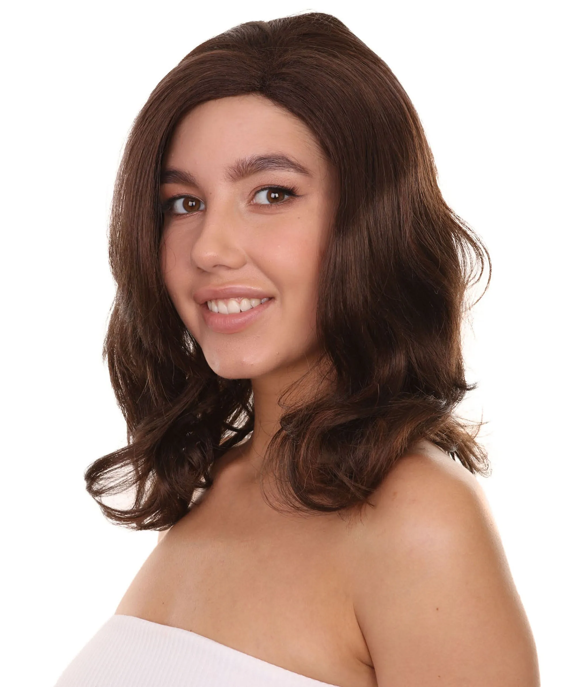 HPO Adult American Female Leader Wig | Multiple Color Layered Blowout Style | Flame Retardant Synthetic Fiber