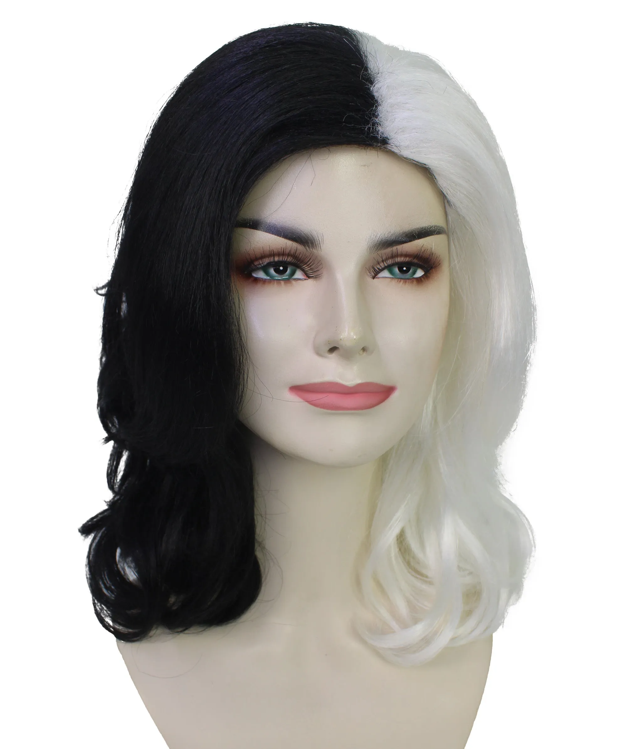HPO Adult American Female Leader Wig | Multiple Color Layered Blowout Style | Flame Retardant Synthetic Fiber