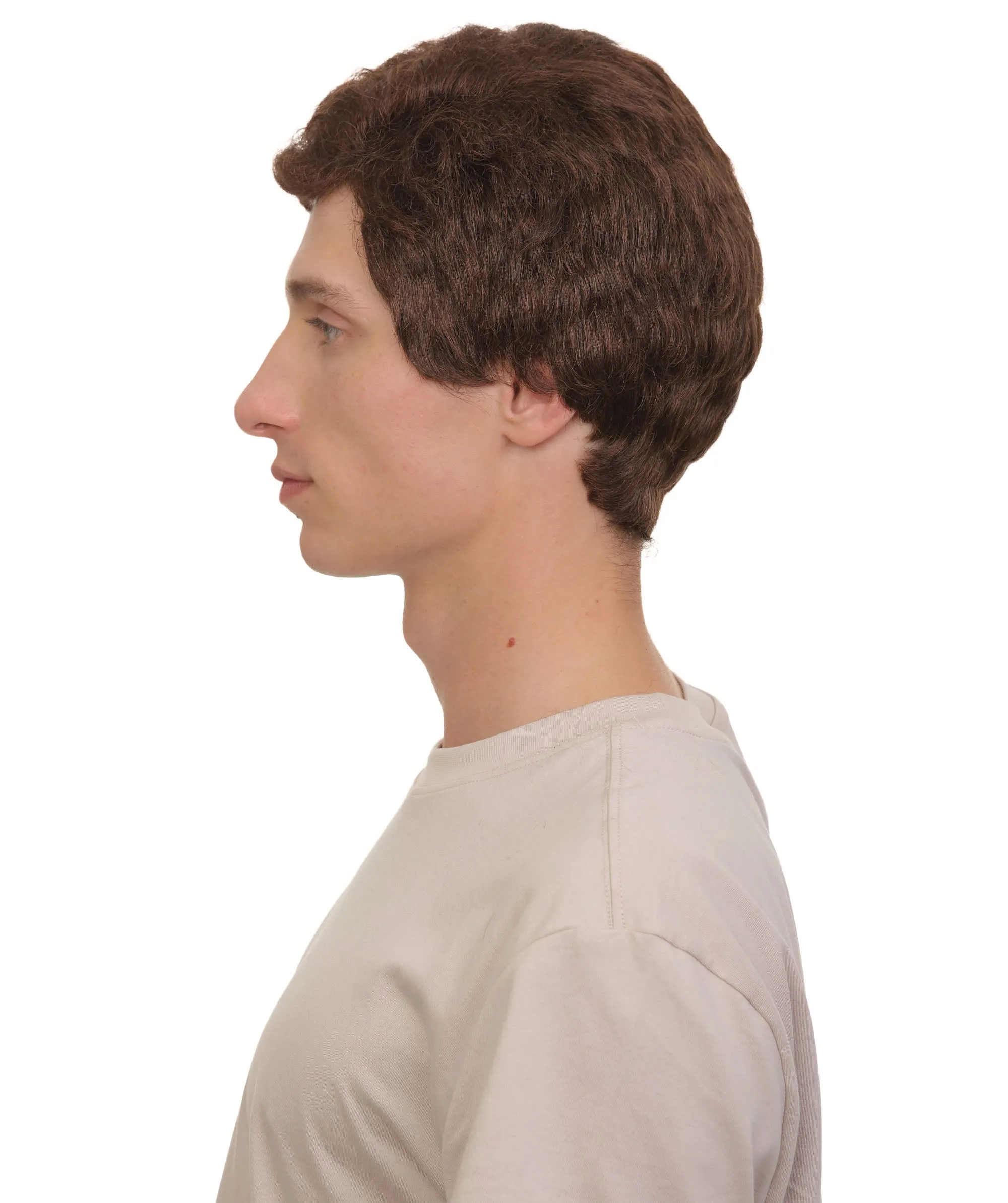 HPO Adult Men’s 60s Sitcom Captain Nelson Tony Brown Short Suave Wig