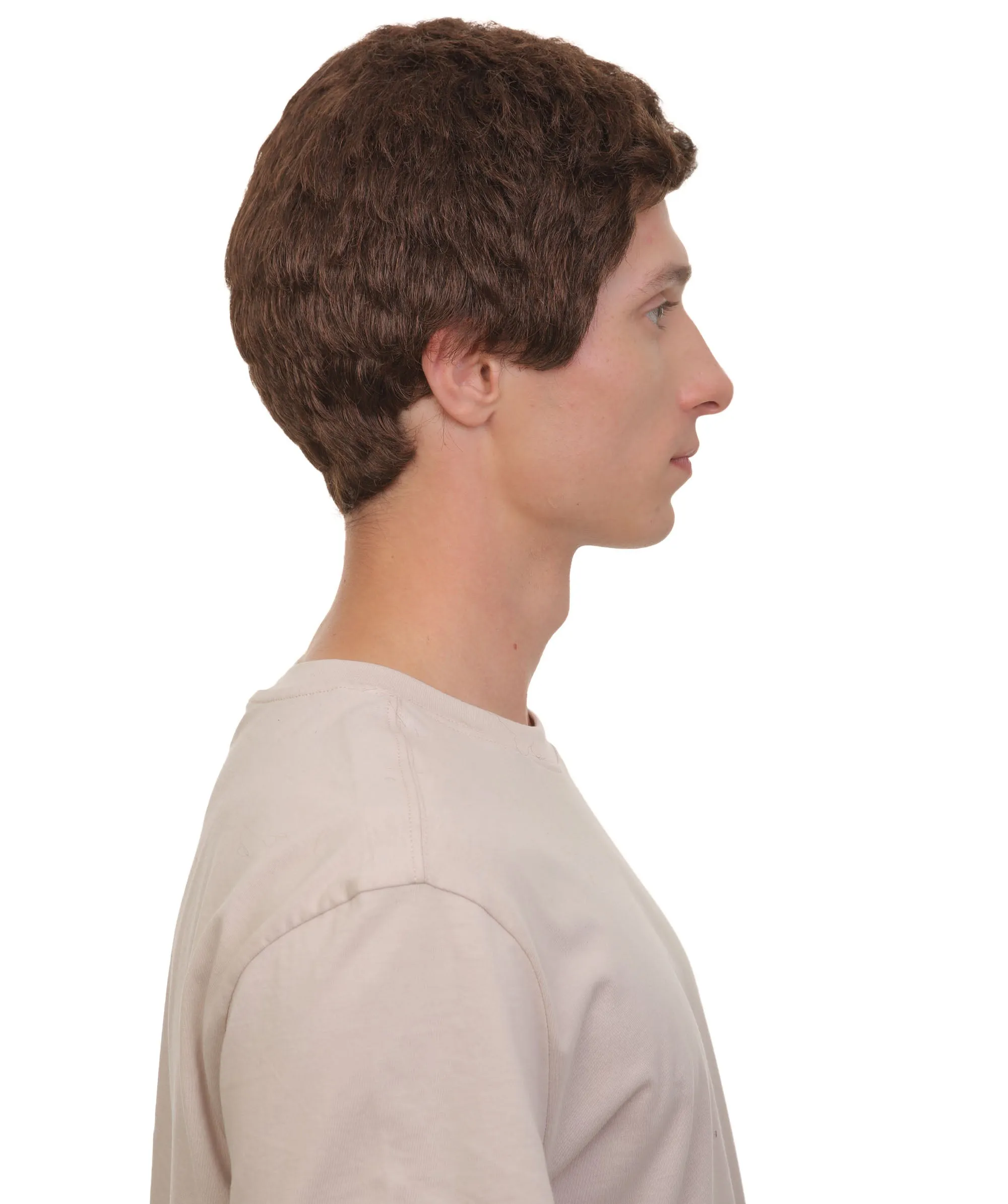 HPO Adult Men’s 60s Sitcom Captain Nelson Tony Brown Short Suave Wig