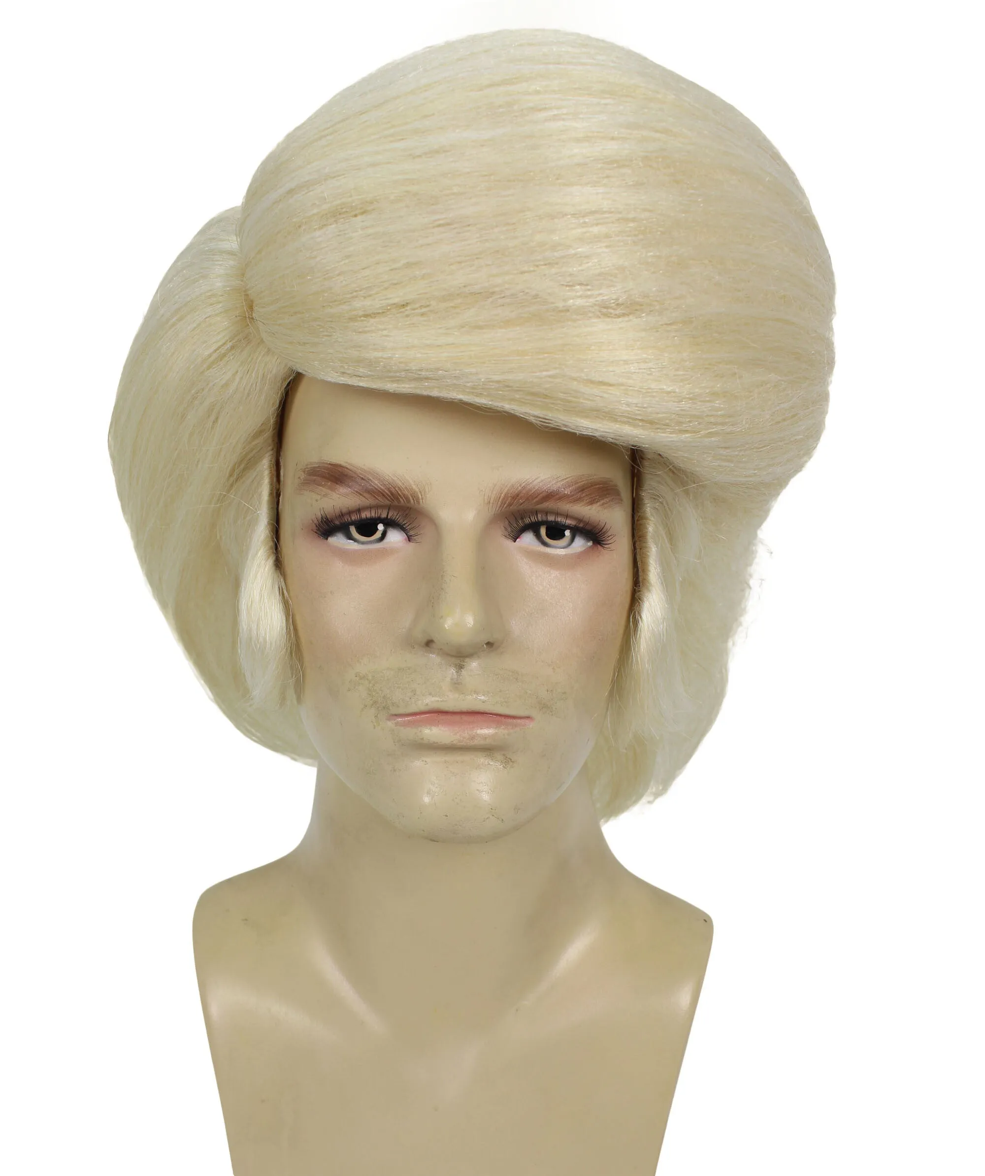 HPO Adult Men's Animated Movie Villain Blonde Puffy Wig | Best for Halloween | Flame-retardant Synthetic Fiber