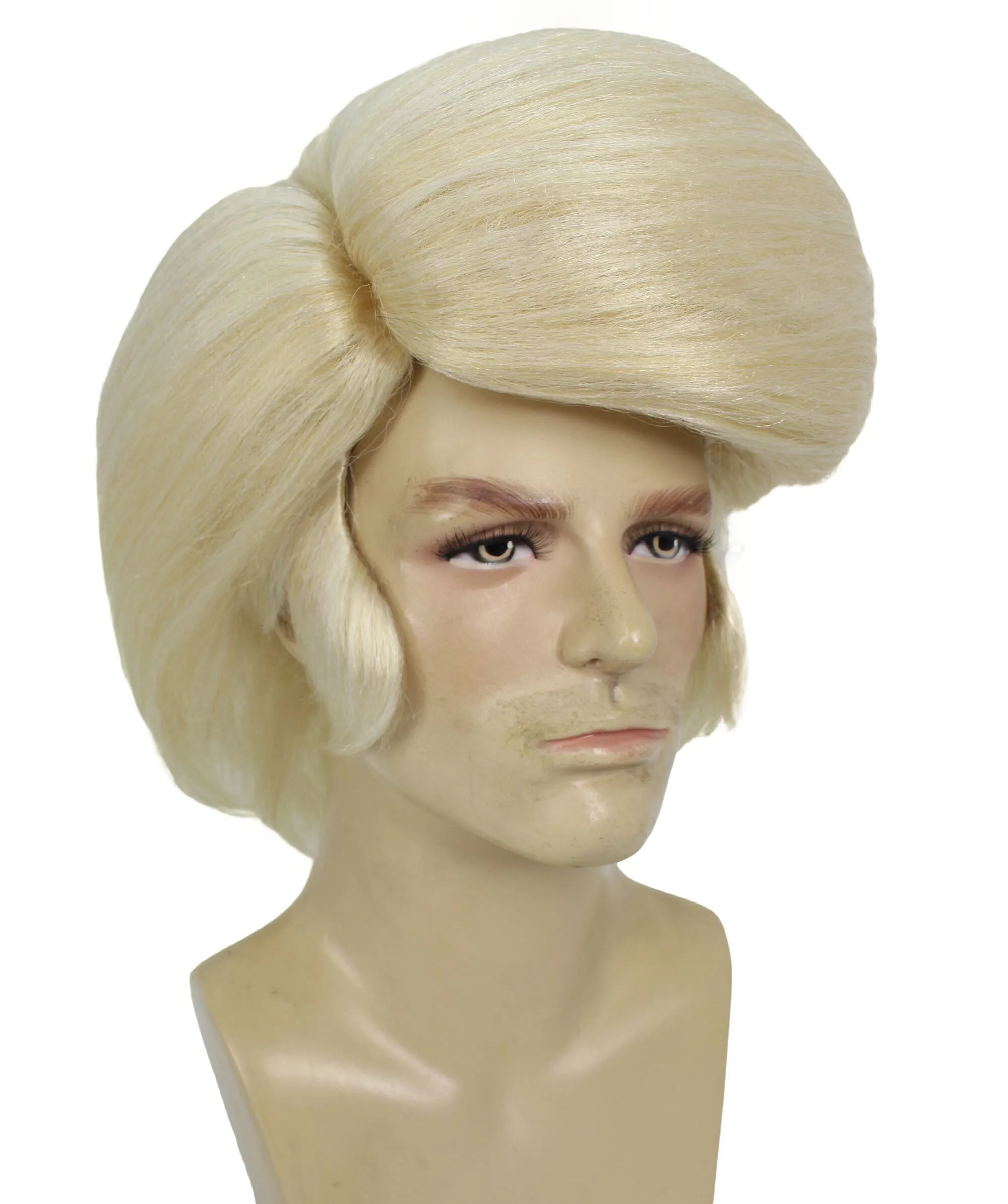 HPO Adult Men's Animated Movie Villain Blonde Puffy Wig | Best for Halloween | Flame-retardant Synthetic Fiber