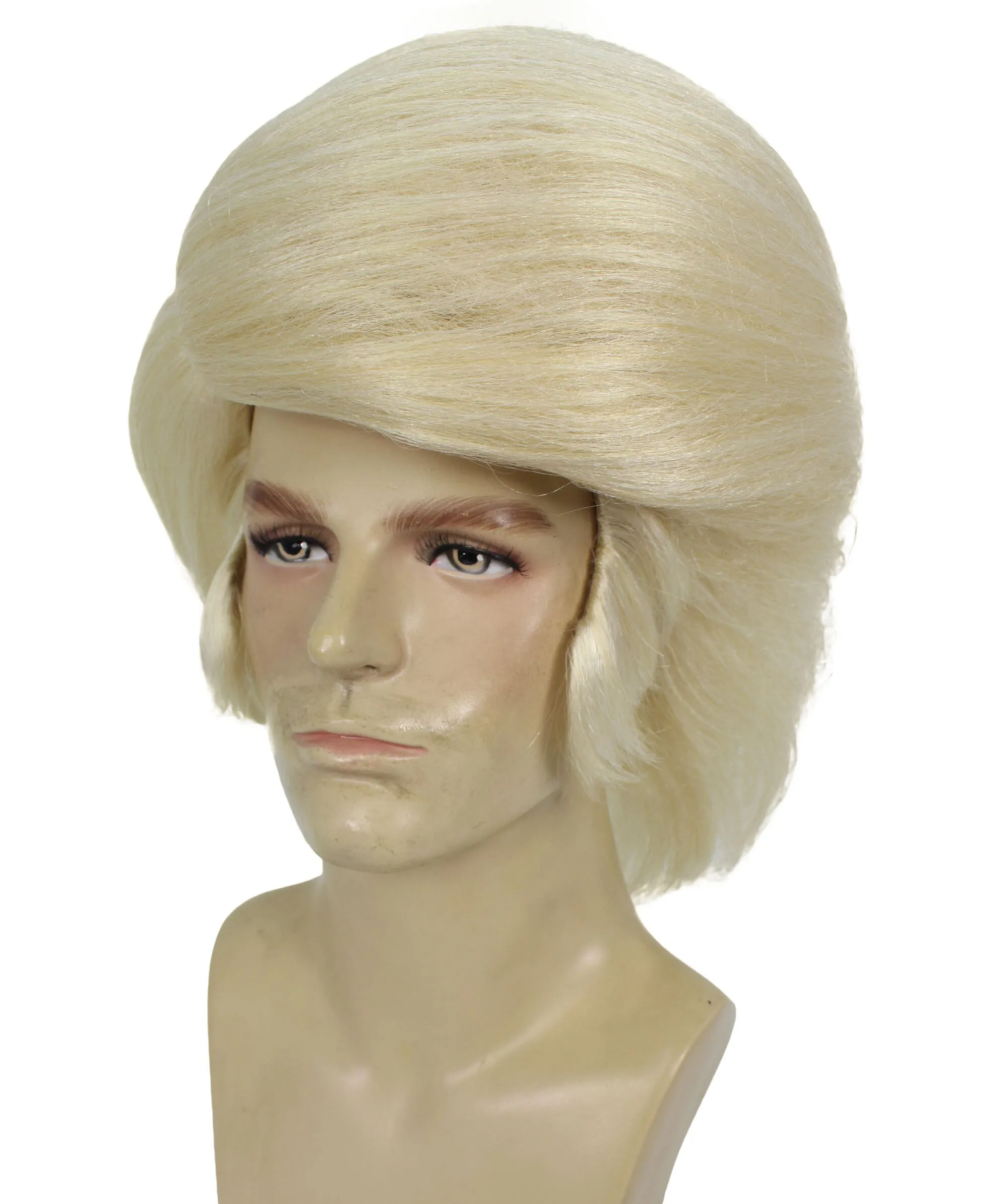 HPO Adult Men's Animated Movie Villain Blonde Puffy Wig | Best for Halloween | Flame-retardant Synthetic Fiber