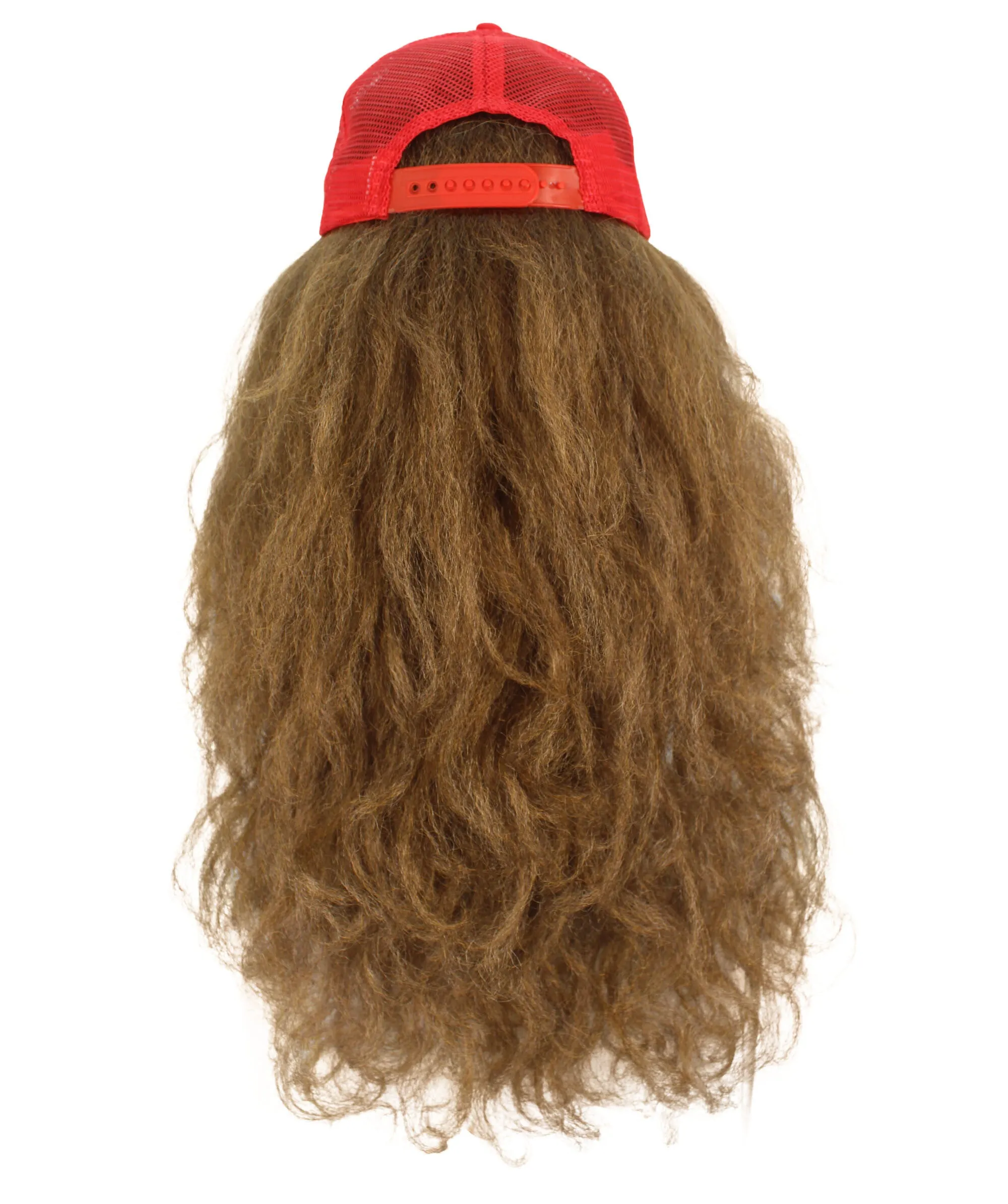 HPO Adult Men's Forrest Runner Movie Character Wig with Beard | Mustache & Cap | Best for Halloween | Flame-retardant Synthetic Fiber