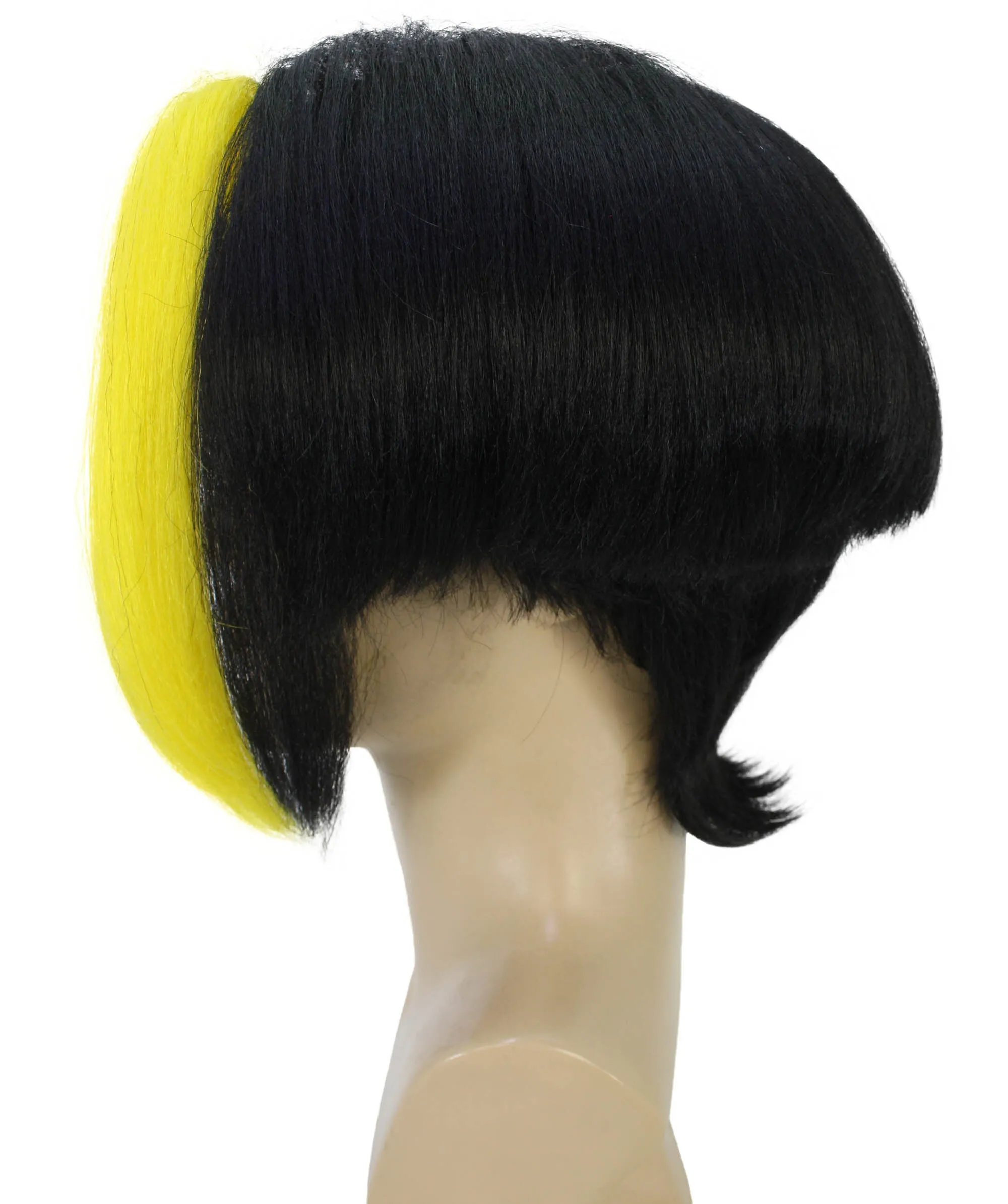 HPO Adult Men's Japanese Manga Young Protagonist Black Wig| Perfect for Halloween| Flame-retardant Synthetic Fiber