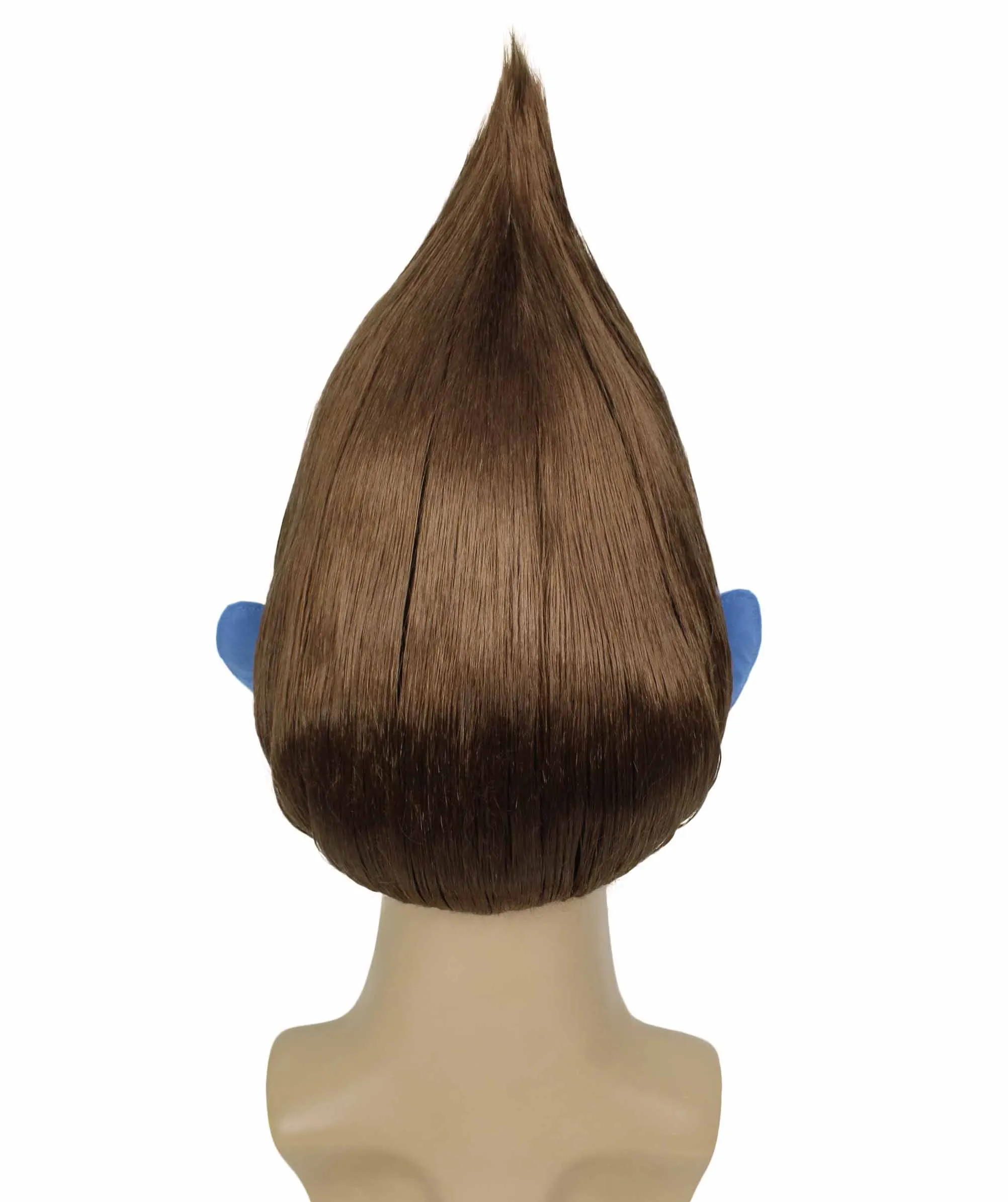 HPO Adult Men's Pointy Diamond Guy Troll Wig with Blue Ears | Multiple Color Options
