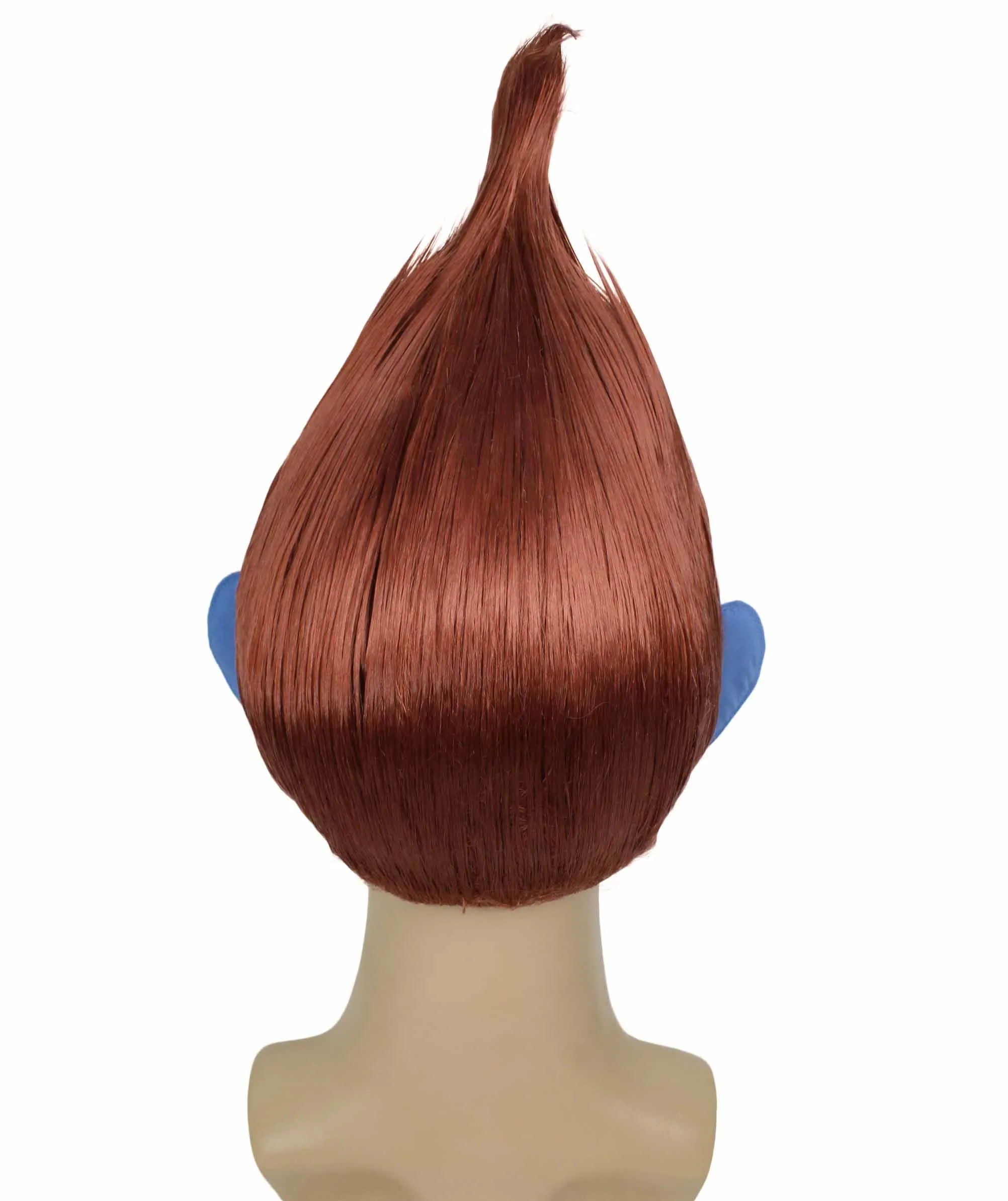 HPO Adult Men's Pointy Diamond Guy Troll Wig with Blue Ears | Multiple Color Options