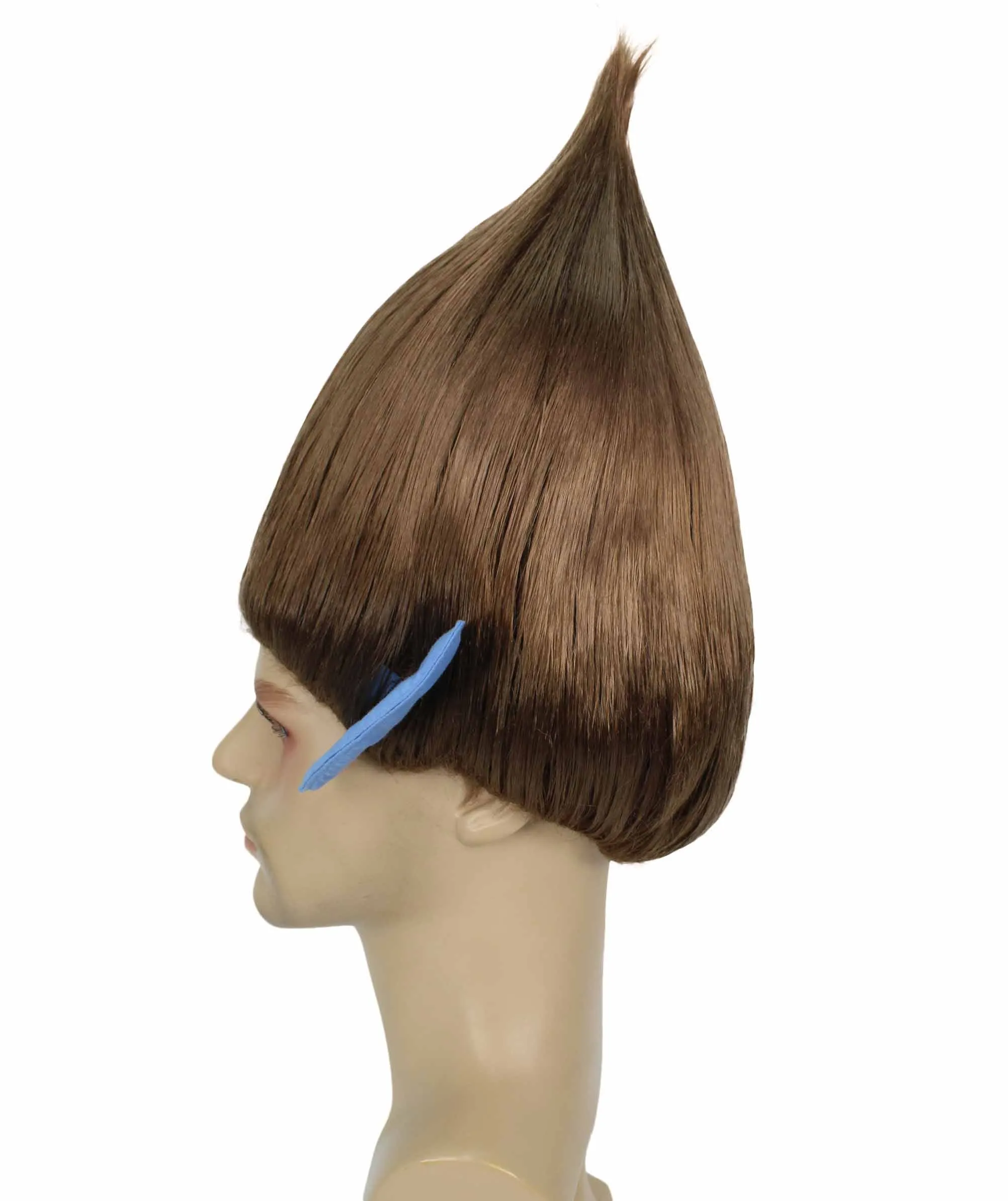HPO Adult Men's Pointy Diamond Guy Troll Wig with Blue Ears | Multiple Color Options