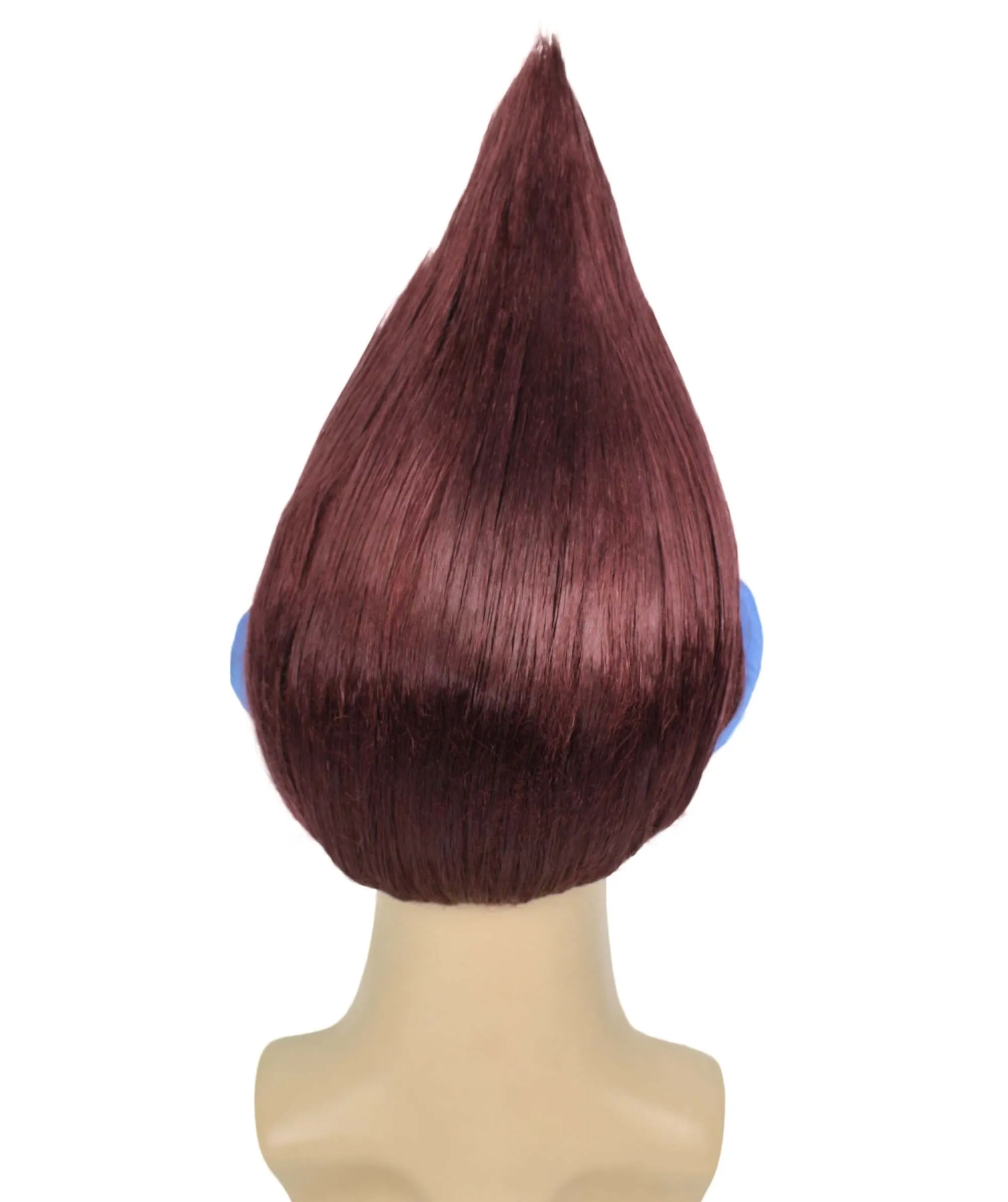 HPO Adult Men's Pointy Diamond Guy Troll Wig with Blue Ears | Multiple Color Options