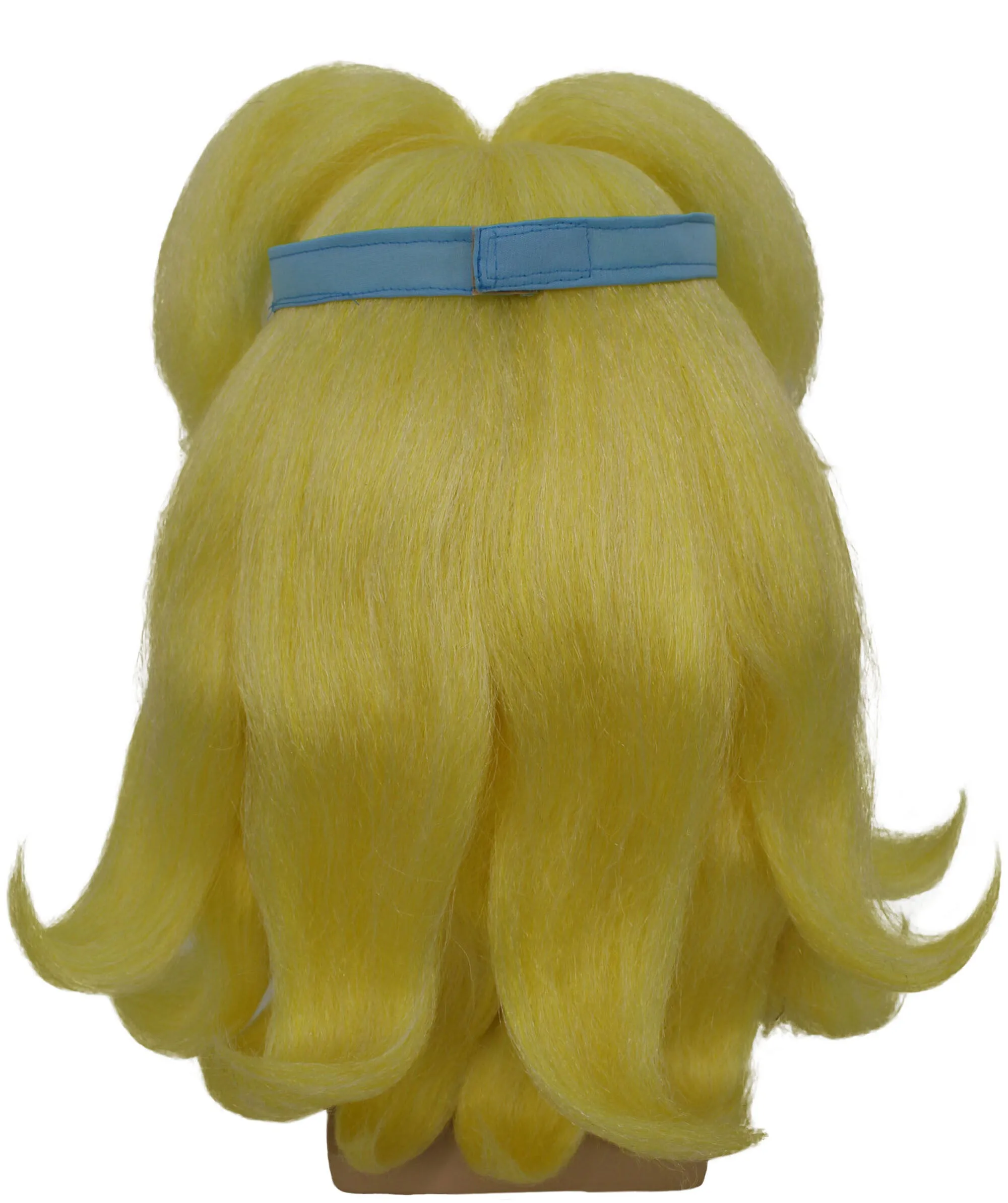 HPO Adult Men's Tv Show African-American Villain Yellow Wig I Perfect for Halloween I Flame-retardant Synthetic Fiber