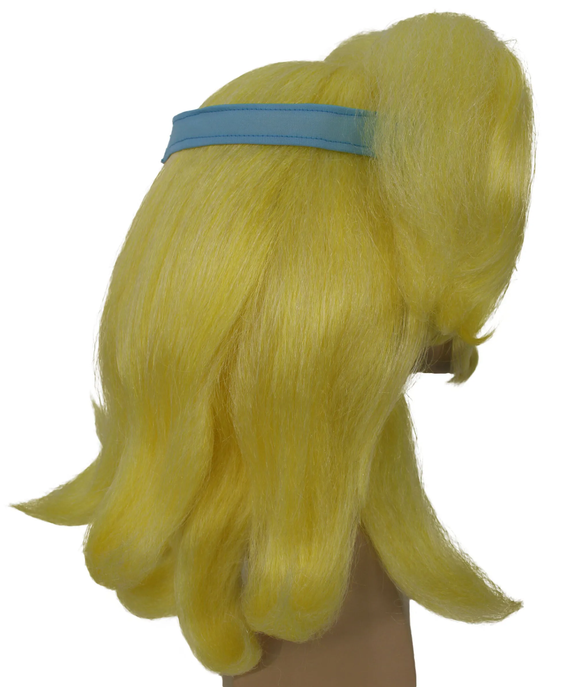 HPO Adult Men's Tv Show African-American Villain Yellow Wig I Perfect for Halloween I Flame-retardant Synthetic Fiber