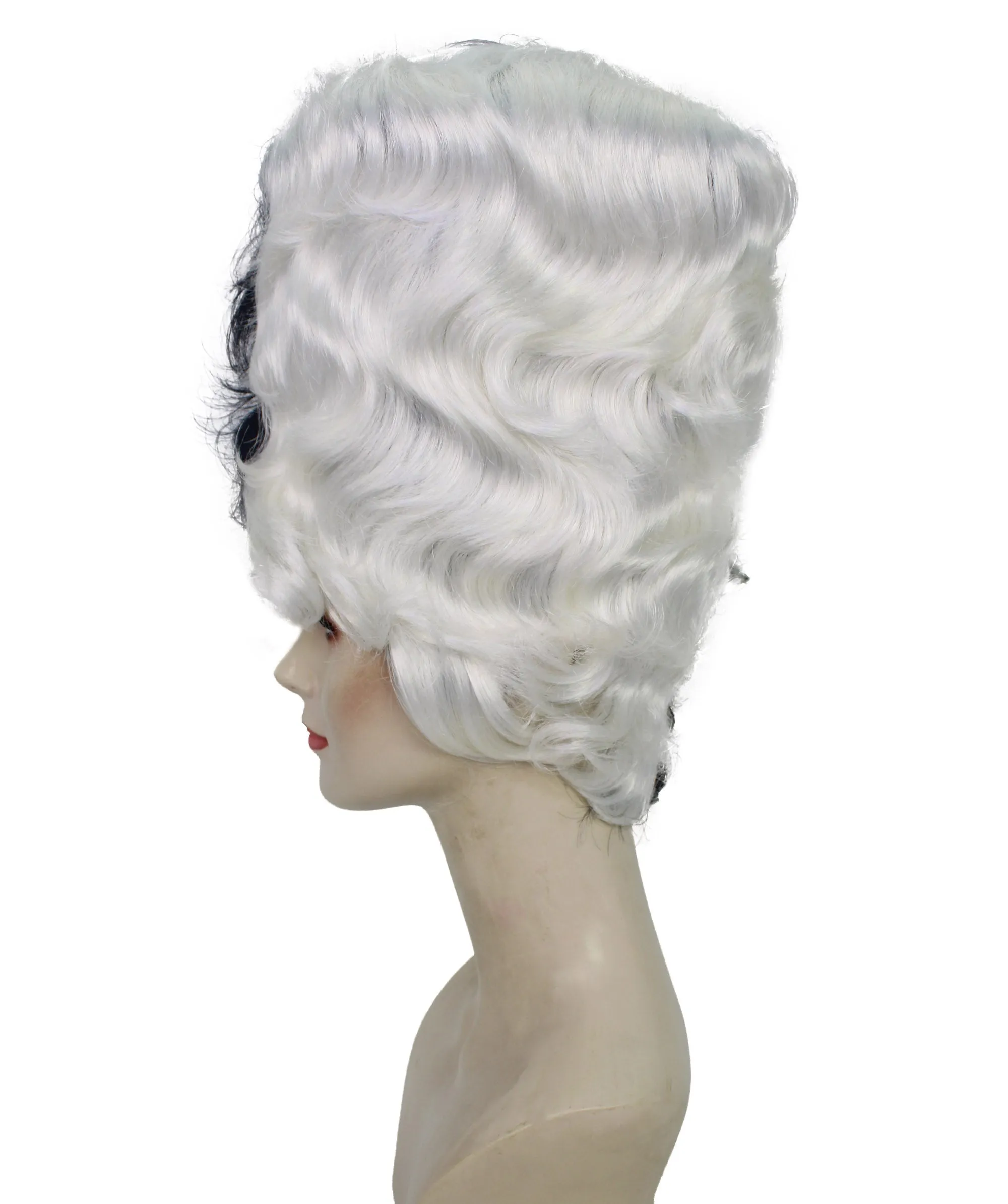 HPO Adult Women's 18th Century Colonial Lady Wig | Multiple Color  Historical Wig | Premium Breathable Capless Cap