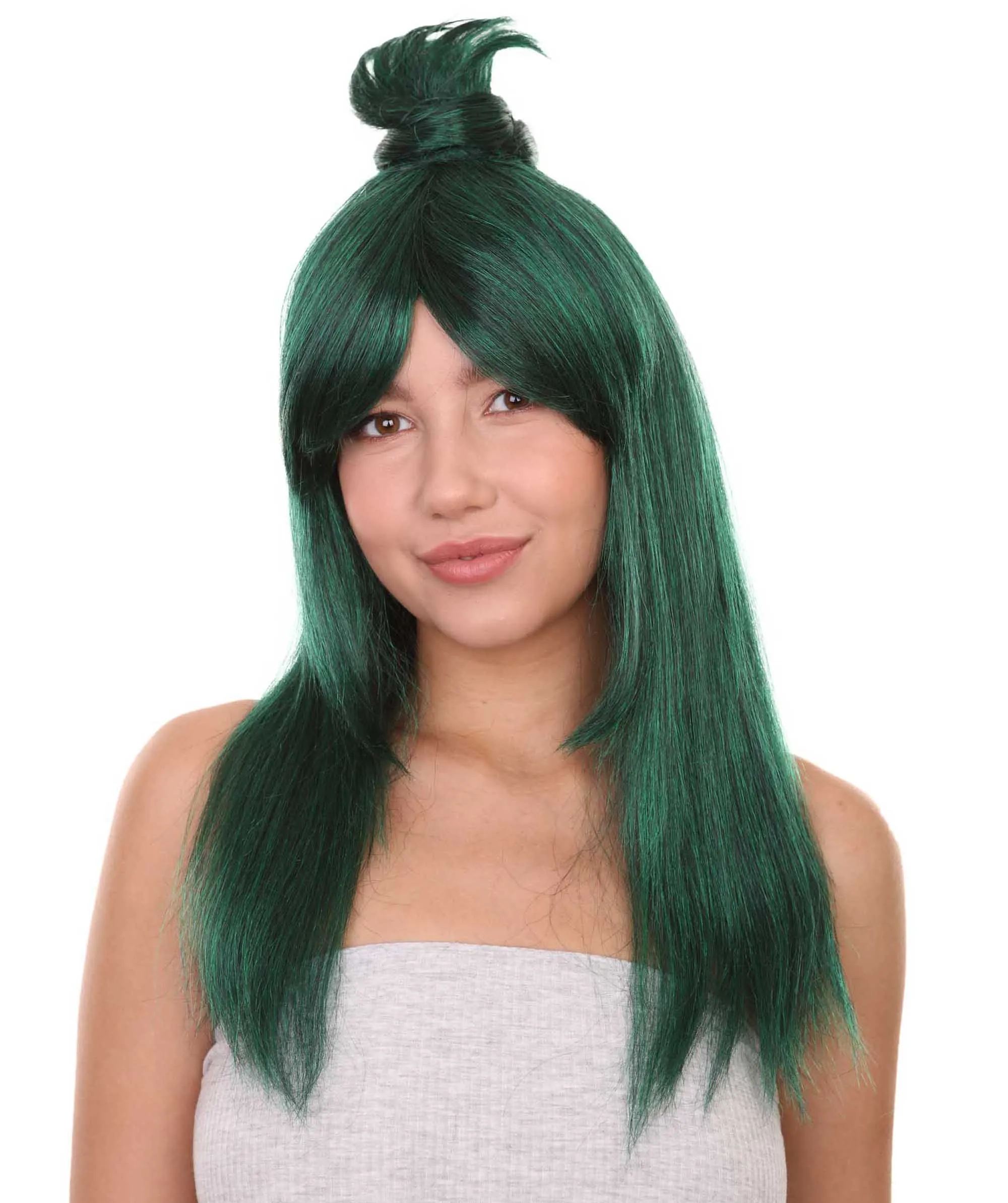 HPO Adult Women's 22" Inch Long Length Straight Halloween Cosplay Anime Hero Mother Wig, Synthetic Soft Fiber Hair, Perfect for your next Conventiton and Party! | HPO
