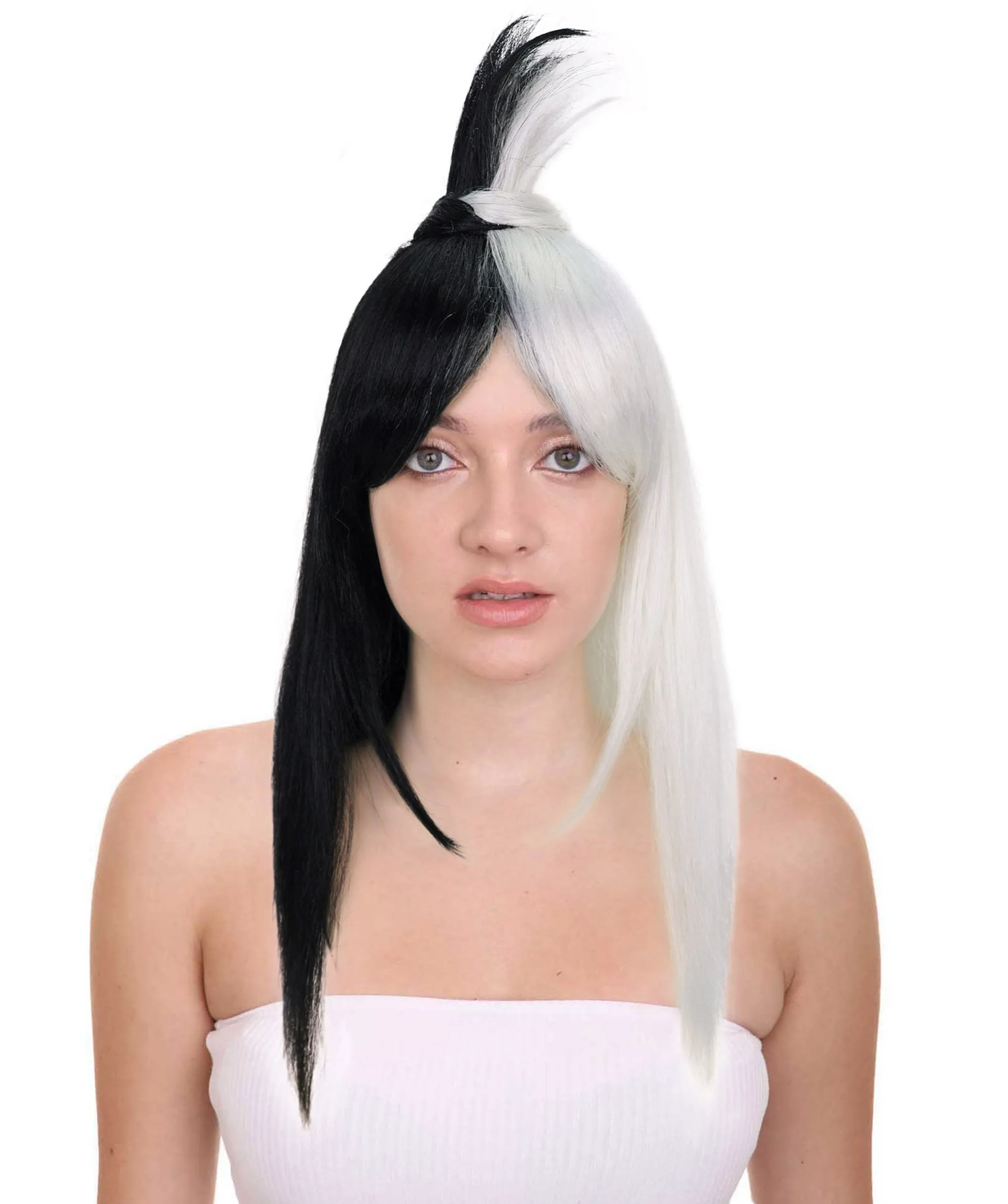 HPO Adult Women's 22" Inch Long Length Straight Halloween Cosplay Anime Hero Mother Wig, Synthetic Soft Fiber Hair, Perfect for your next Conventiton and Party! | HPO