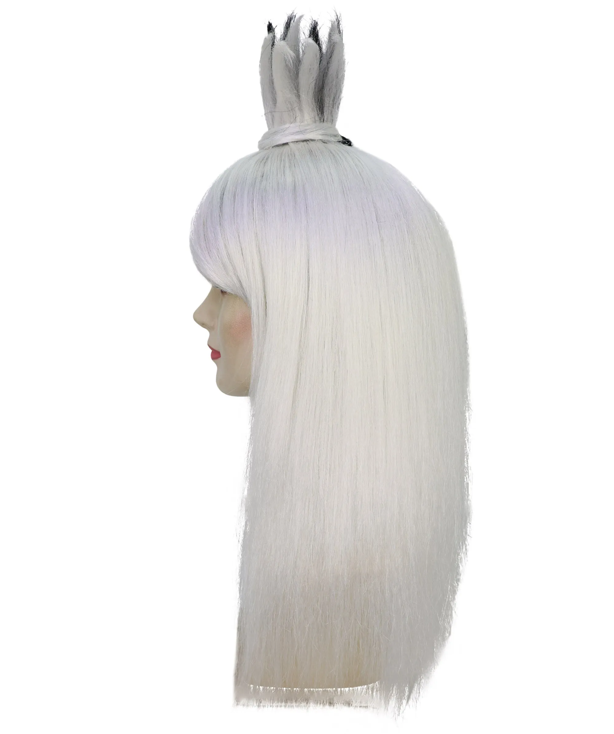 HPO Adult Women's 22" Inch Long Length Straight Halloween Cosplay Anime Hero Mother Wig, Synthetic Soft Fiber Hair, Perfect for your next Conventiton and Party! | HPO