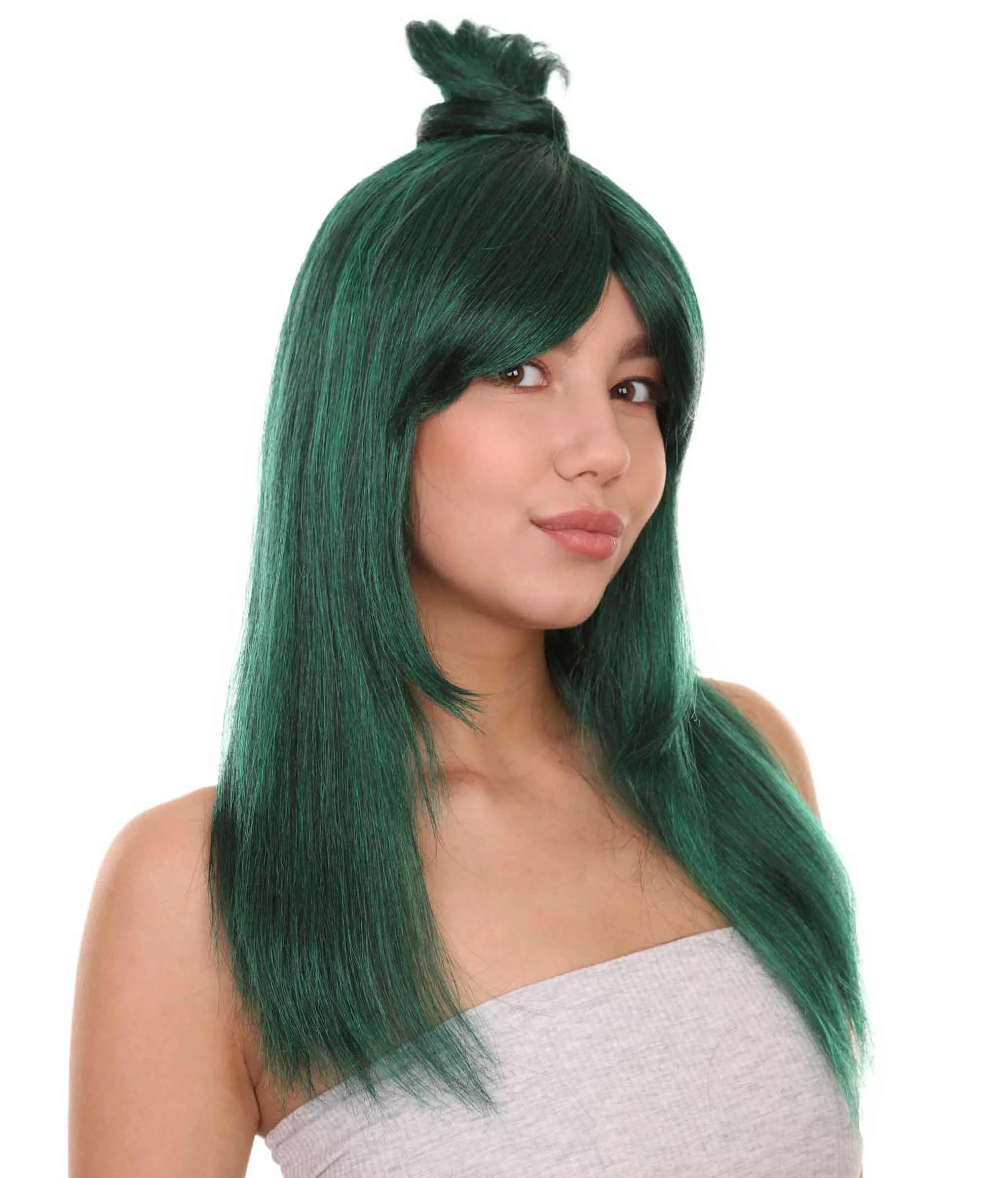 HPO Adult Women's 22" Inch Long Length Straight Halloween Cosplay Anime Hero Mother Wig, Synthetic Soft Fiber Hair, Perfect for your next Conventiton and Party! | HPO