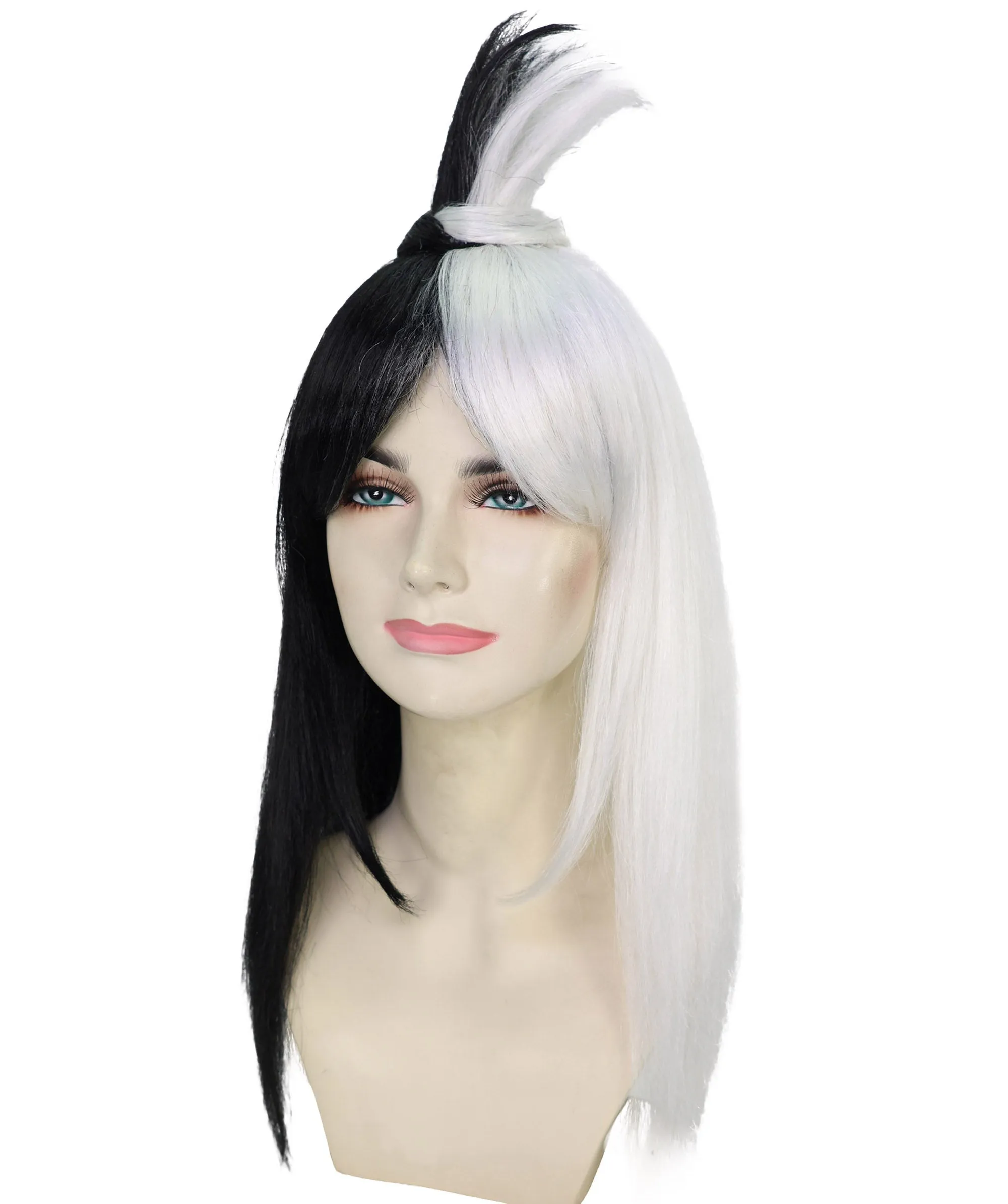 HPO Adult Women's 22" Inch Long Length Straight Halloween Cosplay Anime Hero Mother Wig, Synthetic Soft Fiber Hair, Perfect for your next Conventiton and Party! | HPO