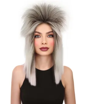 HPO Adult Women's  80's Singer Turner Straight Blonde Wig, Best for Halloween, Flame-retardant Synthetic Materials