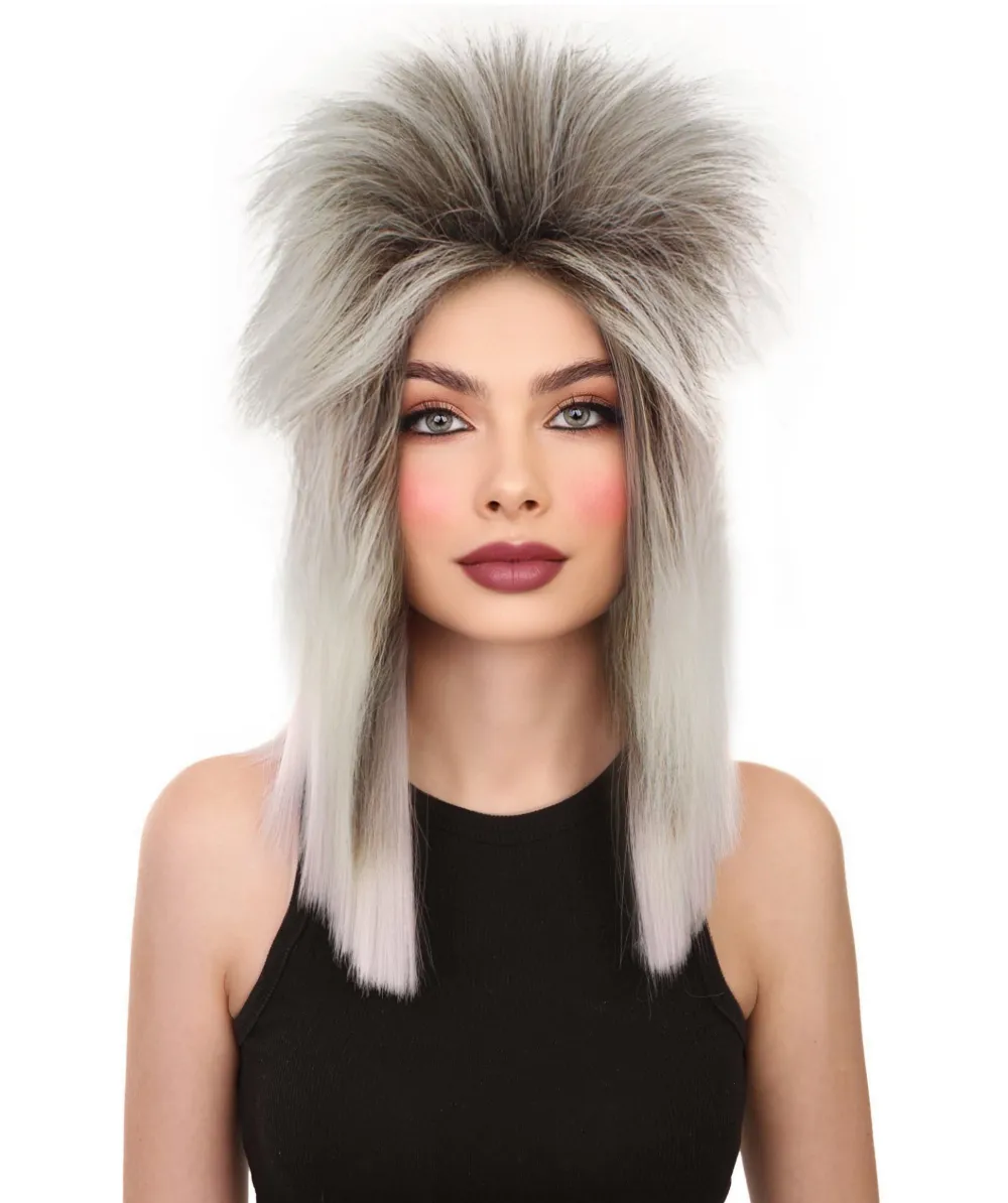 HPO Adult Women's  80's Singer Turner Straight Blonde Wig, Best for Halloween, Flame-retardant Synthetic Materials