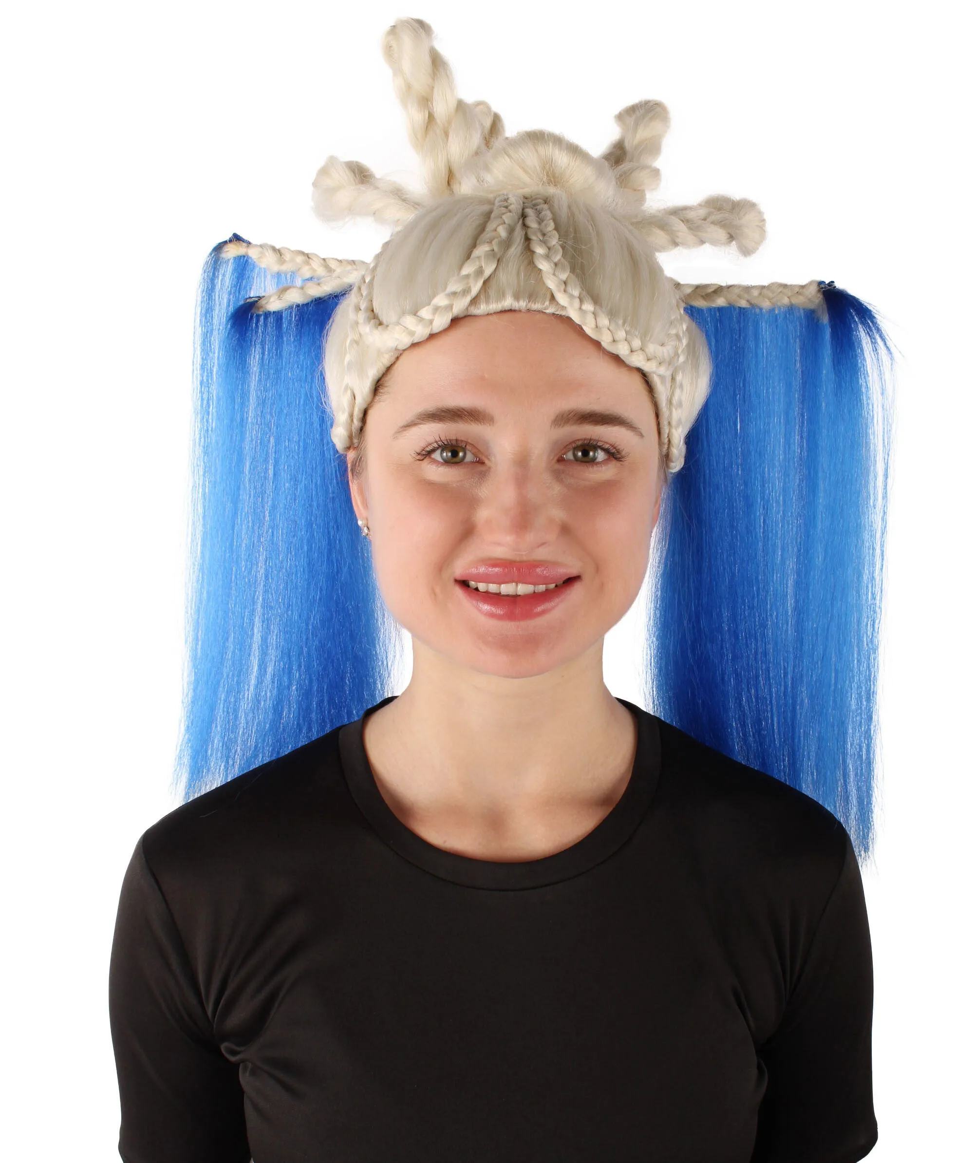 HPO Adult Women's Cosplay Dramatic Queen Drag Wig, Perfect for Halloween and Cosplay, Flame-retardant Synthetic Fiber