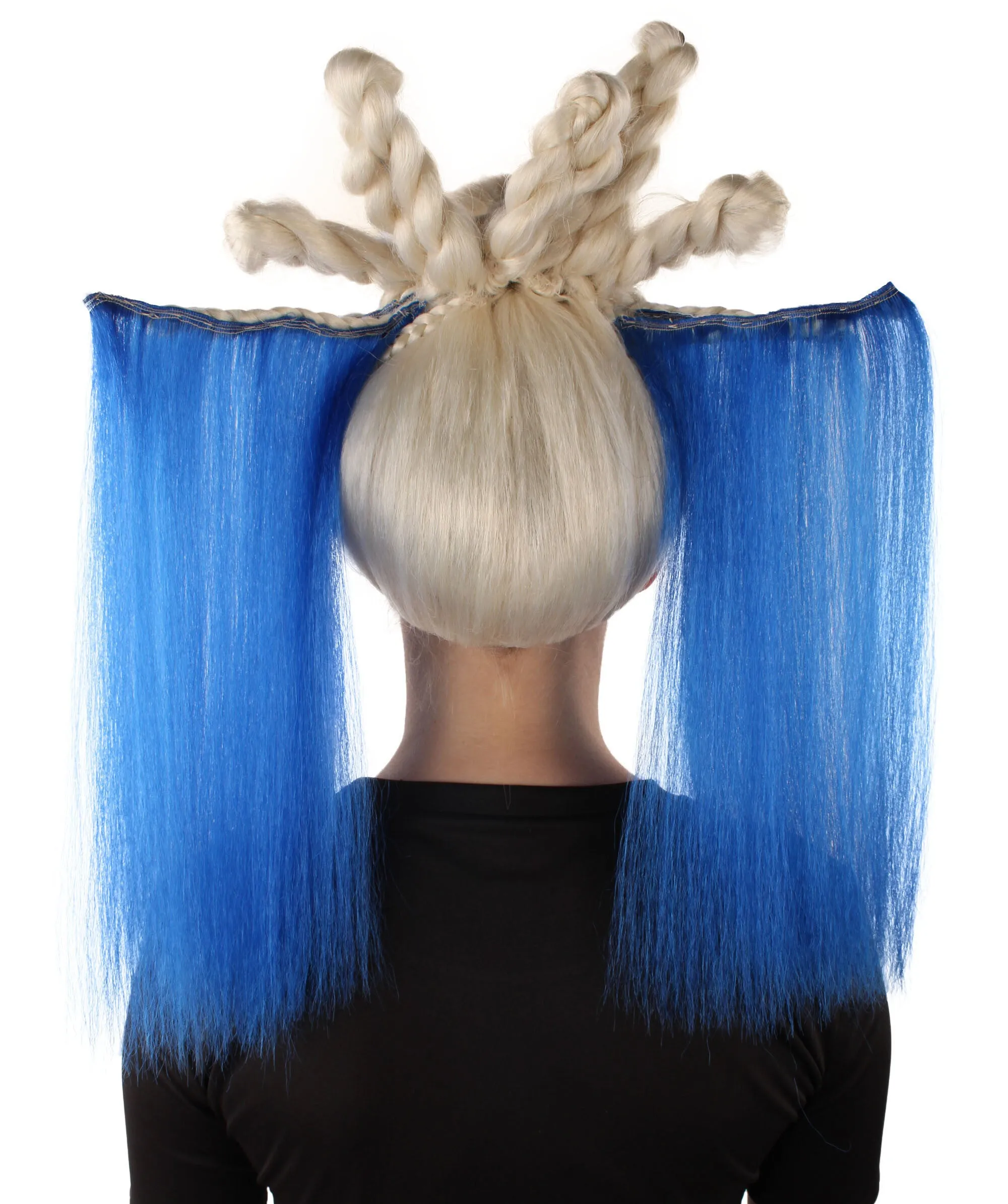 HPO Adult Women's Cosplay Dramatic Queen Drag Wig, Perfect for Halloween and Cosplay, Flame-retardant Synthetic Fiber
