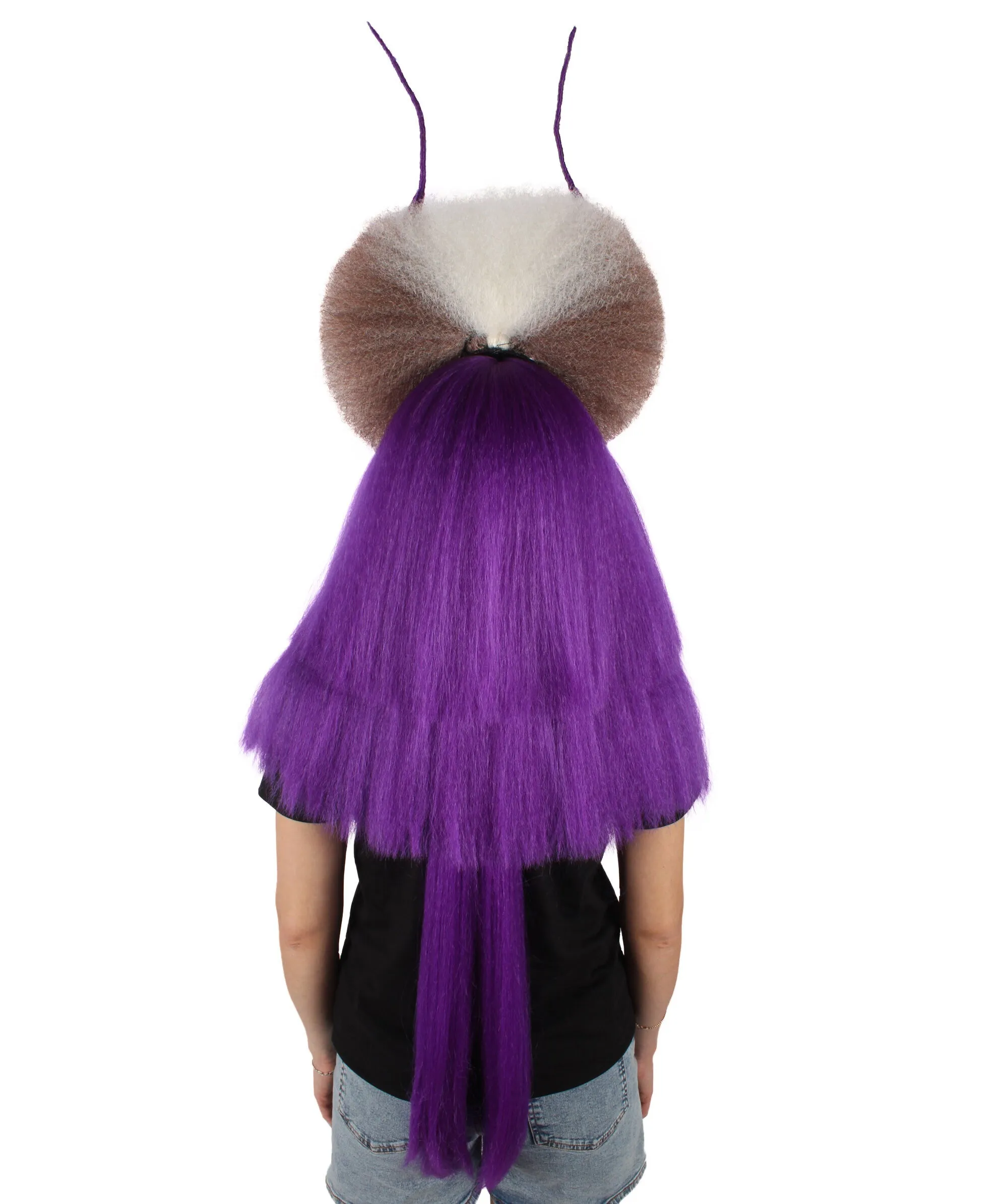 HPO Adult Women's Dramatic Devil Horn Layered Wig I Flame-retardant Synthetic Fiber